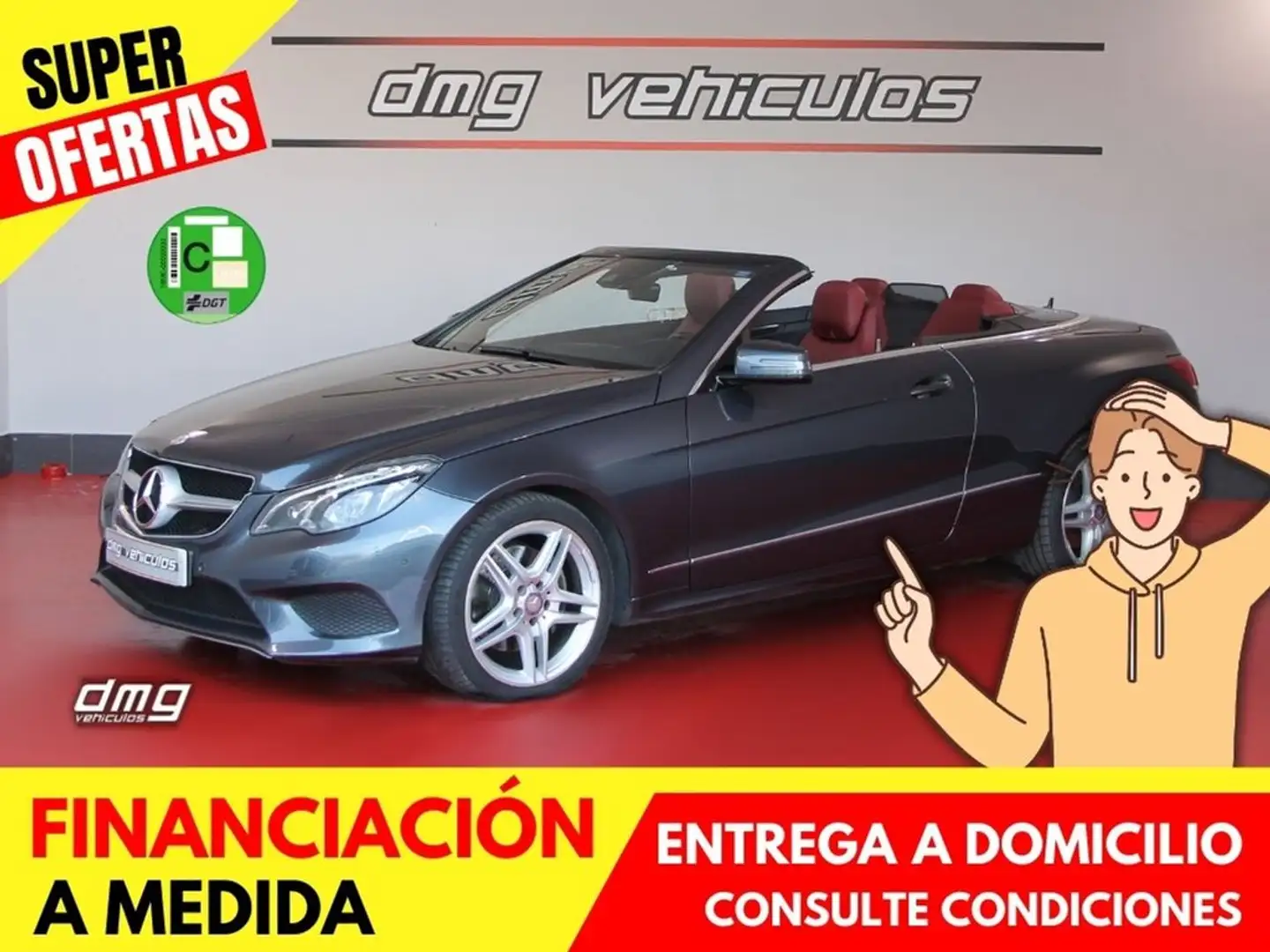 Mercedes-Benz E 350 Cabrio BlueTEC 252Cv 4 plazas Gris - 1