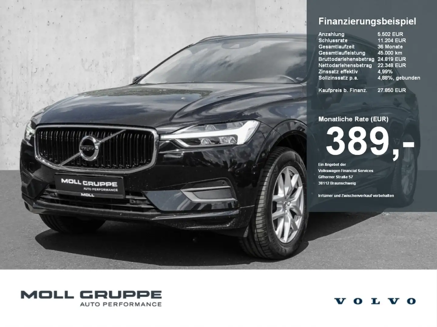 Volvo XC60 T4 2WD Momentum Pro LED Kamera Zwart - 1