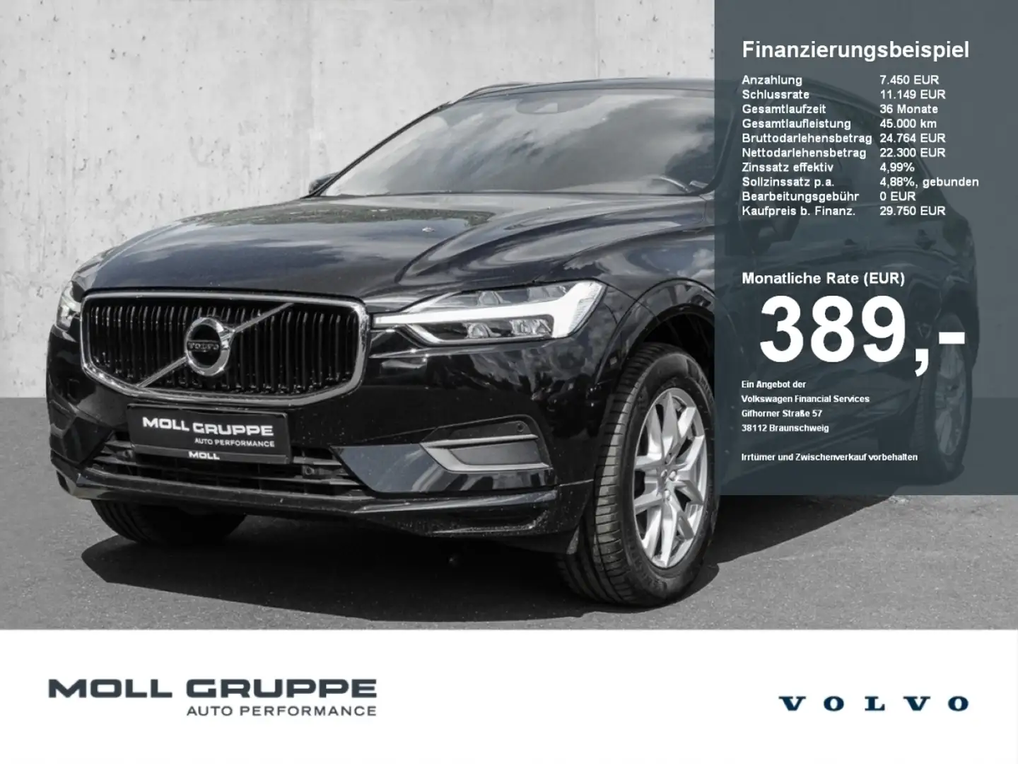 Volvo XC60 T4 2WD Momentum Pro LED Kamera Schwarz - 1