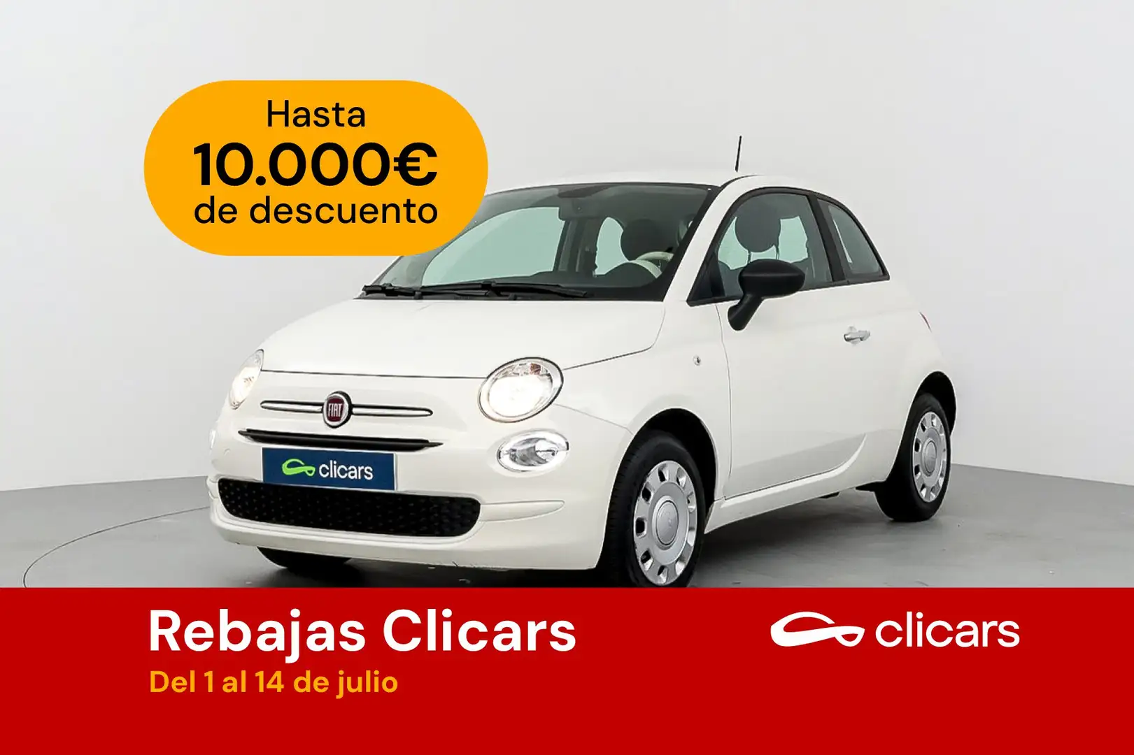 Fiat 500 1.0 Hybrid Monotrim 52kW Blanco - 1