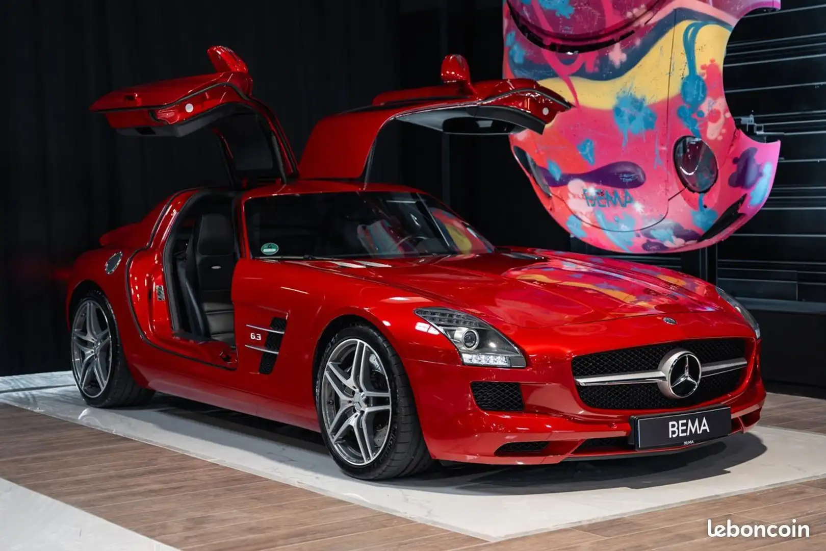 Mercedes-Benz SLS MERCEDES COUPE V8 6.3 SPEEDSHIFT DCT | Rouge Le Mans |1ère Main Suivi Exclusif Futur Collector À partir de 3243-mois Rouge - 1
