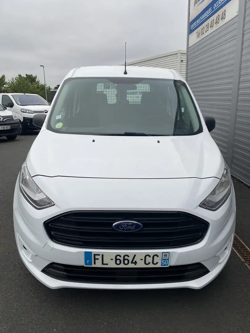 Ford Transit Connect L1 1.5 ECOBLUE 100CV CABINE APPROFONDIE TREND Blanc - 2