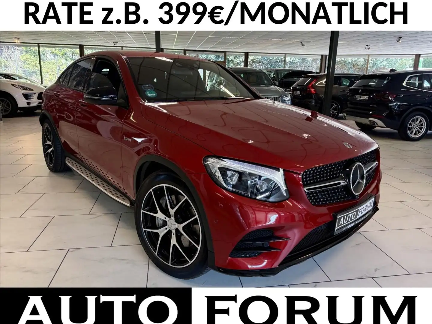 Mercedes-Benz GLC 43 AMG COUPE BURMESTER NIGHT AHK 360 DESIGNO Rot - 1