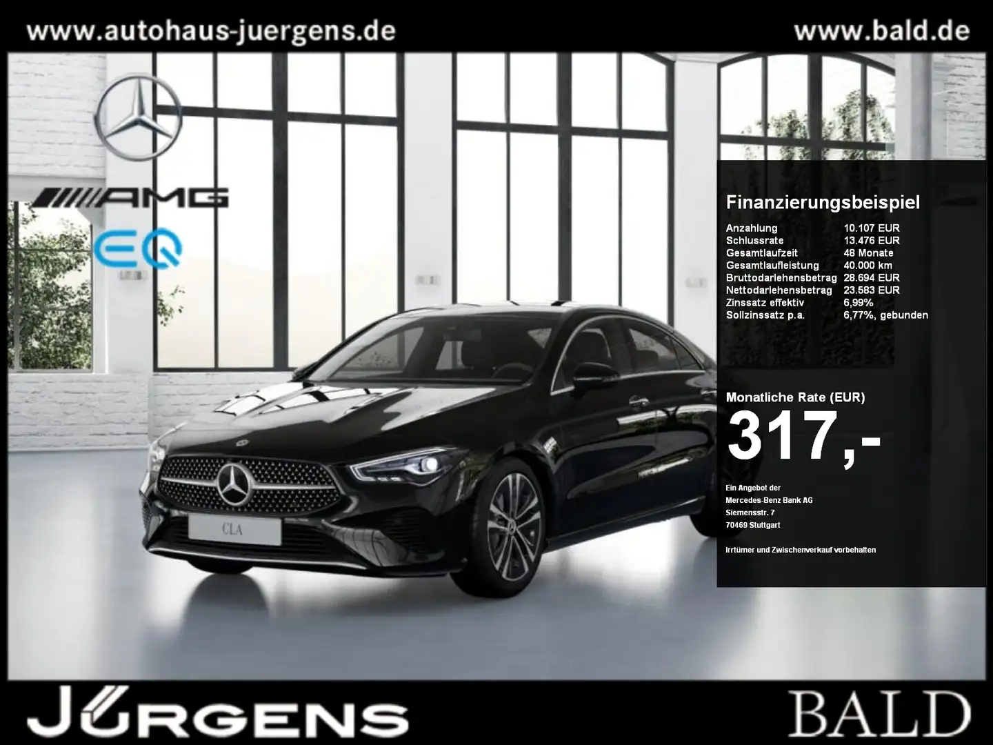 Mercedes-Benz CLA 200 Coupé Progressive/LED/Kamera/Navi/Winter Black - 1