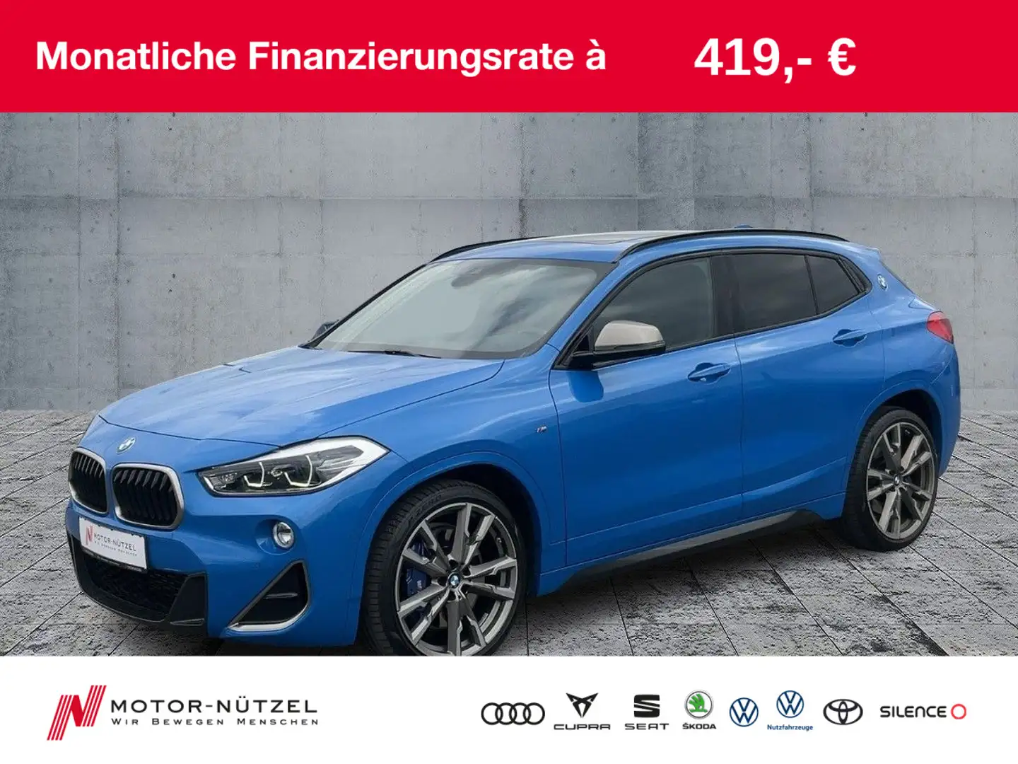 BMW X2 M35i xDrive LED+NAVI+ACC+RFK+HuD+SHZ+PANO+20" Blau - 1