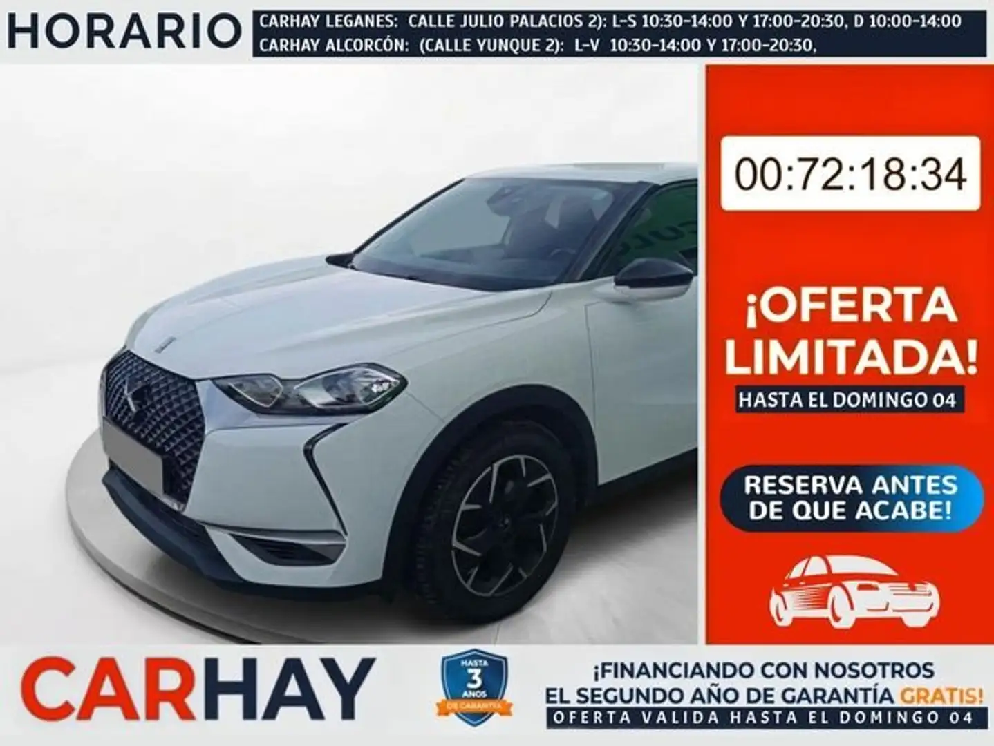 DS Automobiles DS 3 BlueHDi 73 kW Manual CONNECTED CHIC Blanco - 1