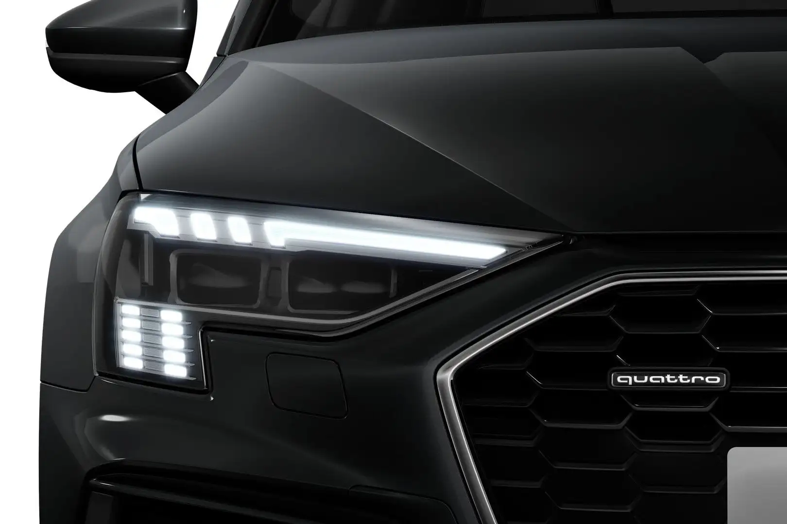 Audi A3 Sportback 40 TDI quattro S tronic S line edition Gris - 2