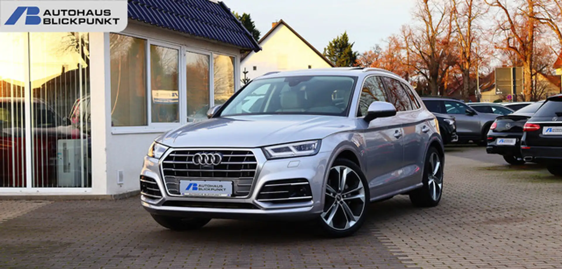 Audi Q5 50 TFSI e Qu S LINE ACC+PANO+KAM360+HEADUP Silber - 1