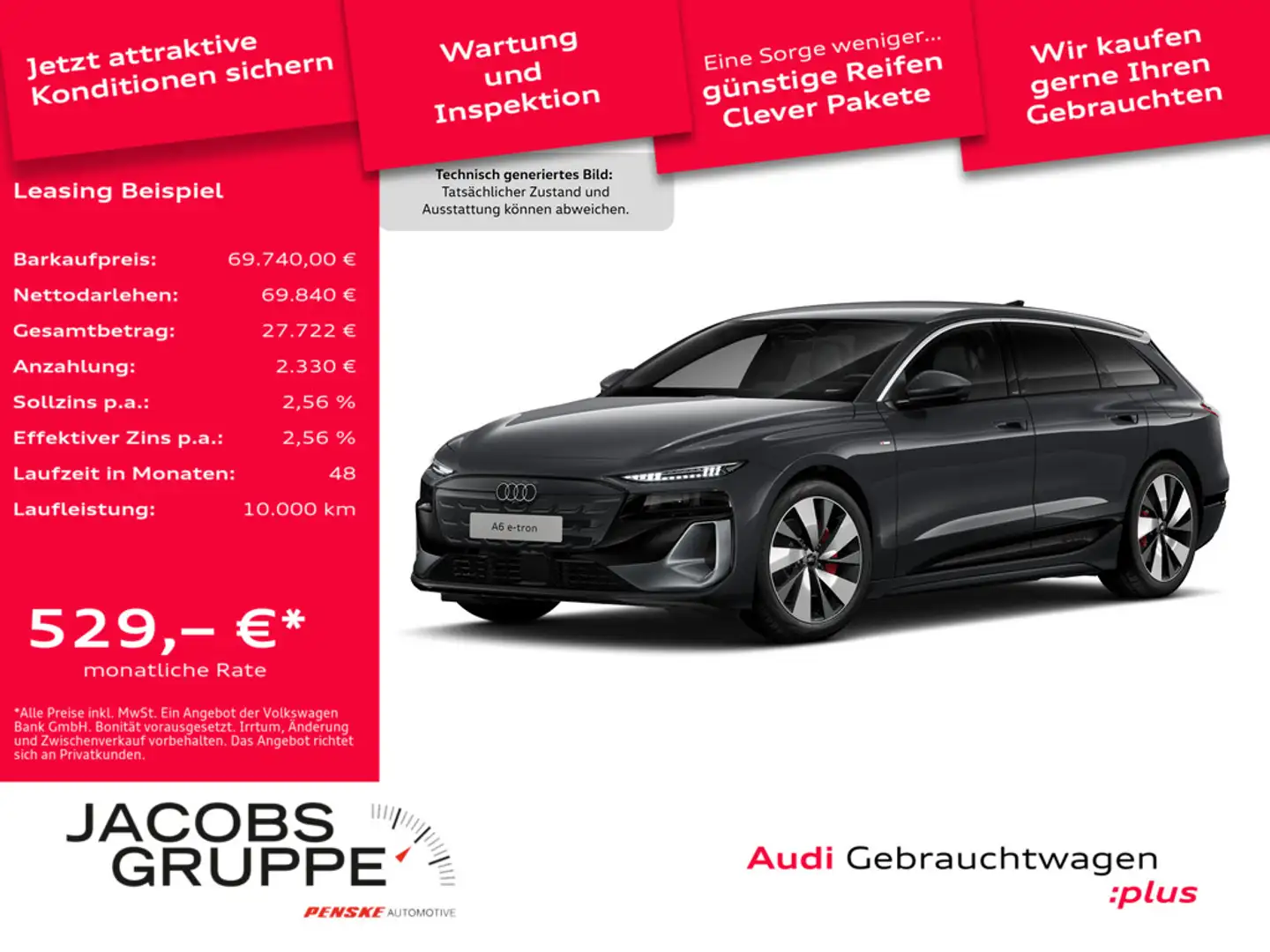 Audi A6 Avant S line AHK/MATRIX/Kamera/LUFT/ACC e-tro Grau - 1