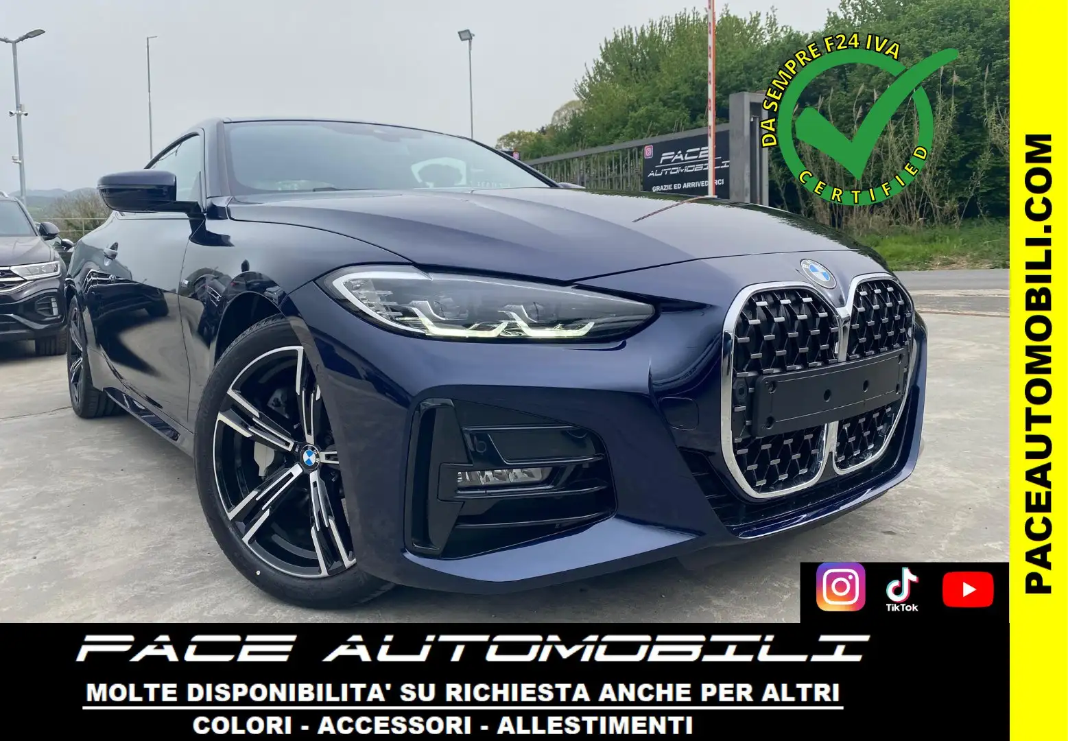 BMW 420 D M SPORT MSPORT M-SPORT LED PELLE KAMERA PDC Blu/Azzurro - 1