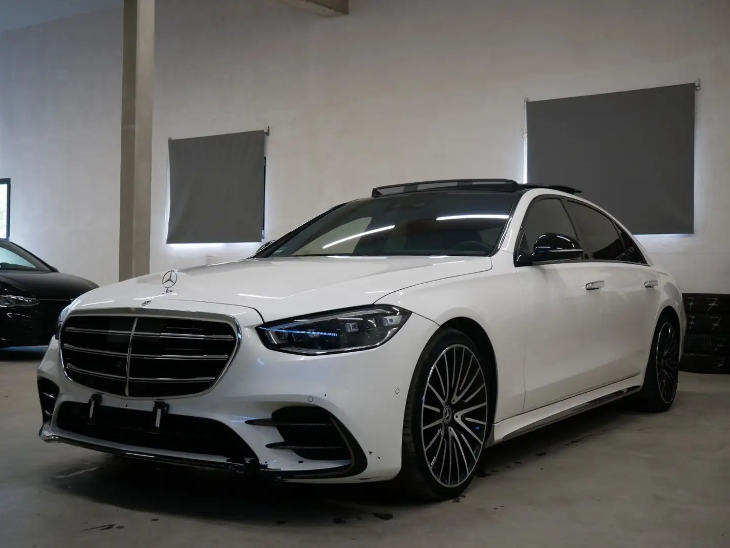 Mercedes-Benz S 400 d 4Matic L AMG LINE NIGHT PANO BRMST VOLL Blanc - 2