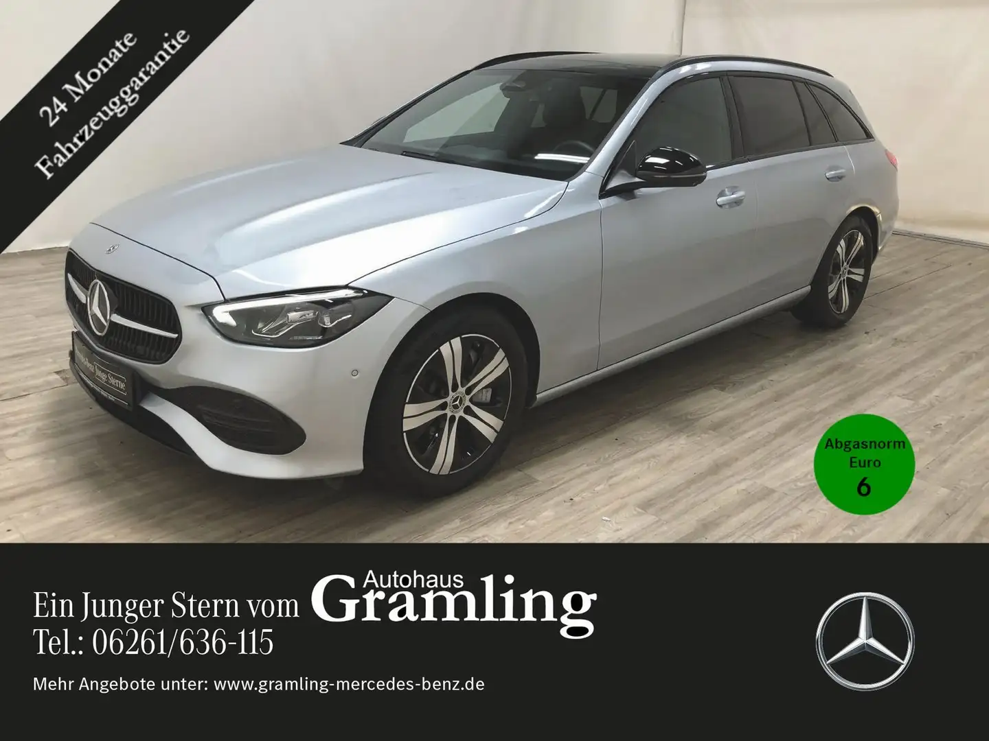 Mercedes-Benz C 200 T AVANTGARDE *NIGHT*Pano*AHK*360°*LED*Navi Silber - 1