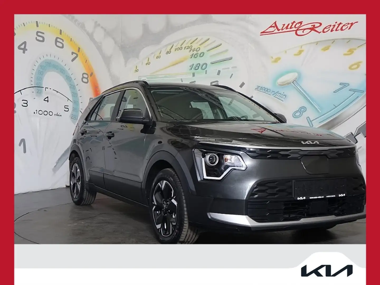 Kia e-Niro 64 kWh SILBER Aut. *TEILLEDER, NAVI, ACC* Grau - 1