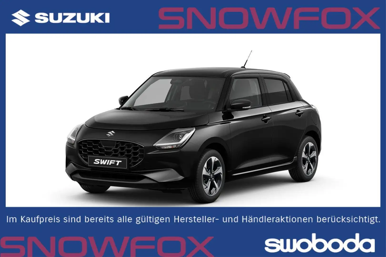 Suzuki Swift 1,2 Hybrid L3 Shine Schwarz - 1