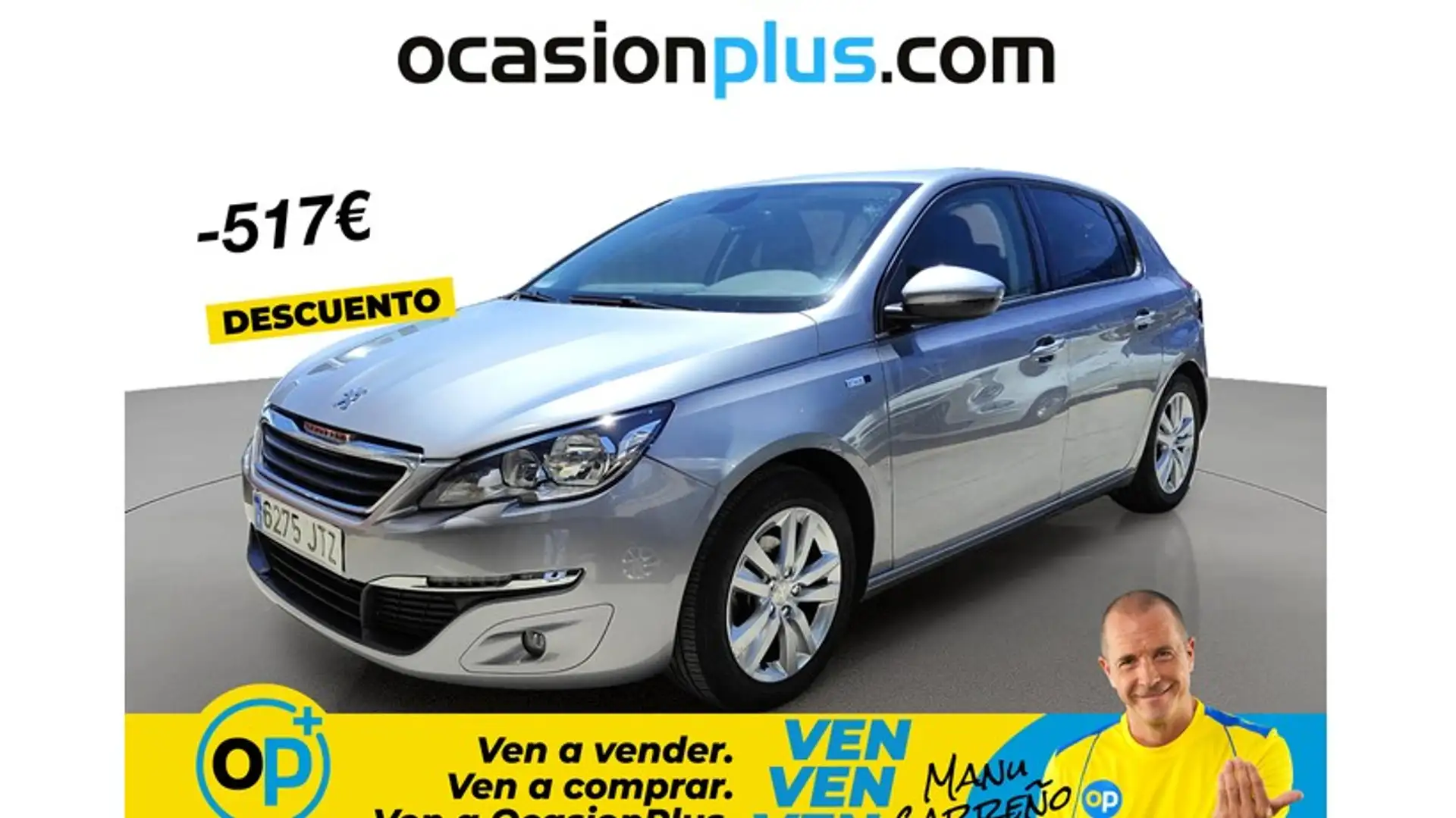 Peugeot 308 1.2 PureTech S&S Style 110 Plateado - 1