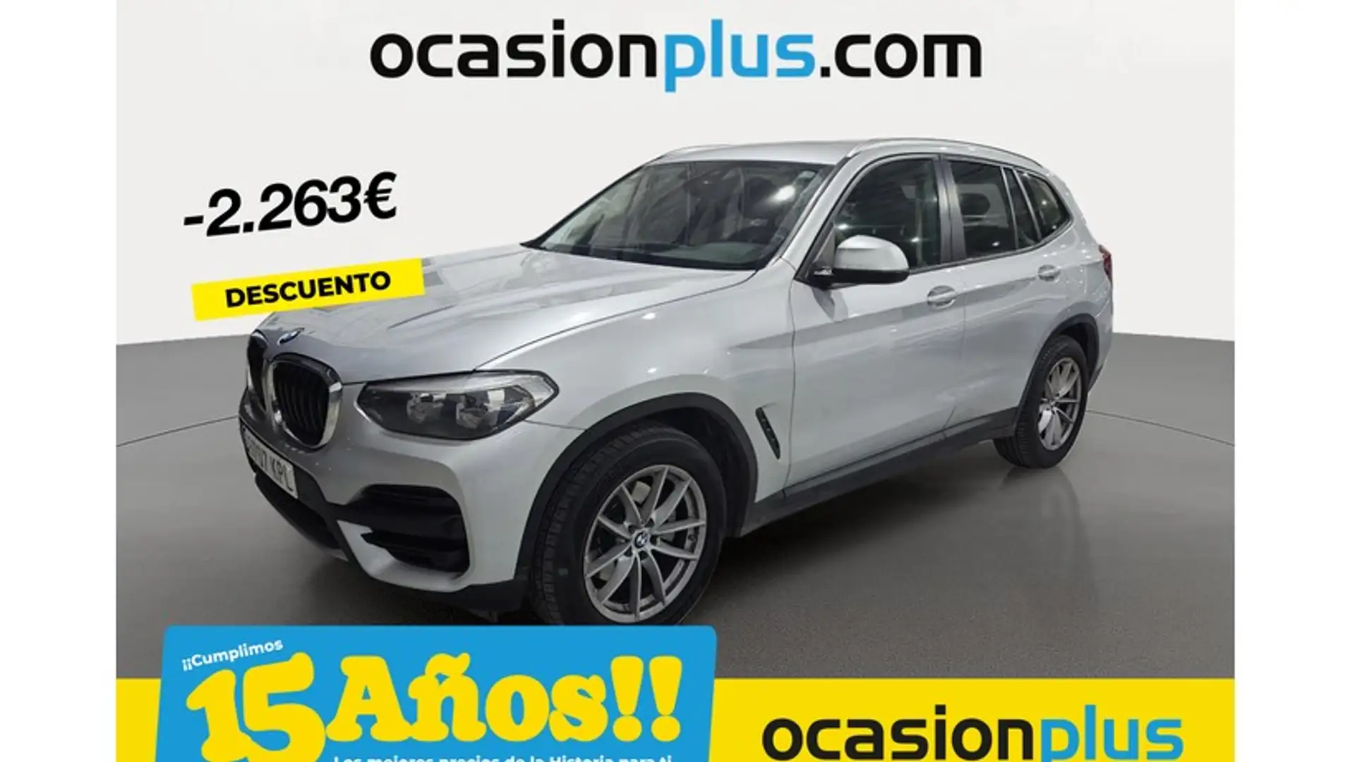 BMW X3 sDrive 18d Argent - 1
