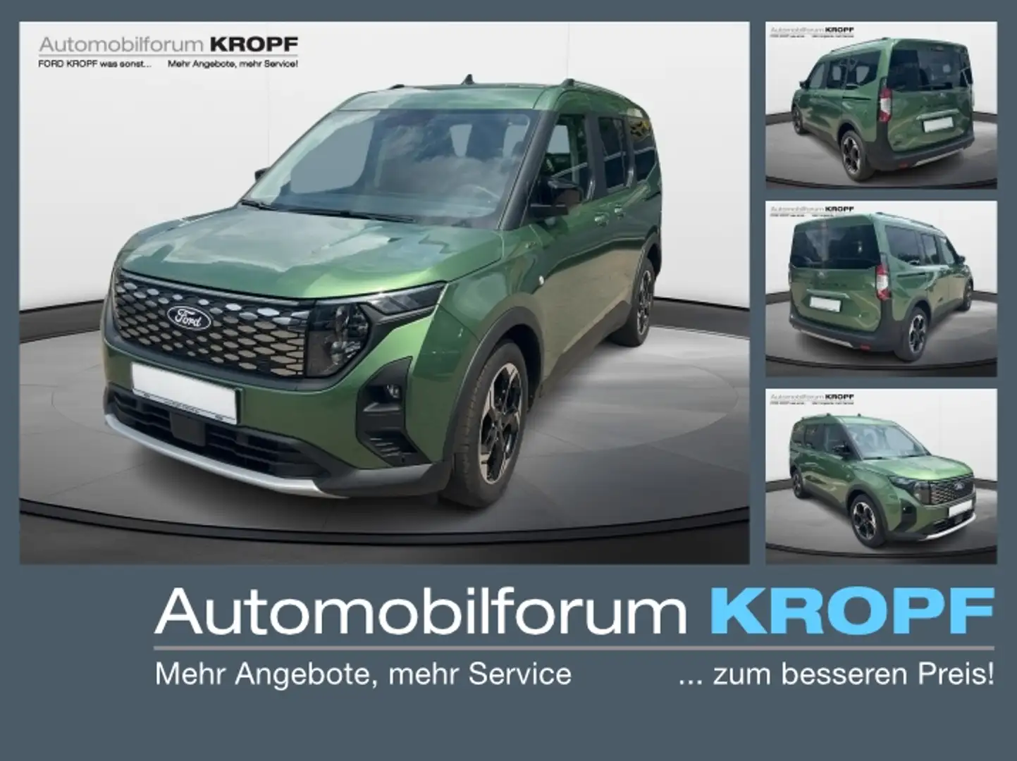 Ford Tourneo Courier BEV Active DAB, AFL, Tempomat Grün - 1