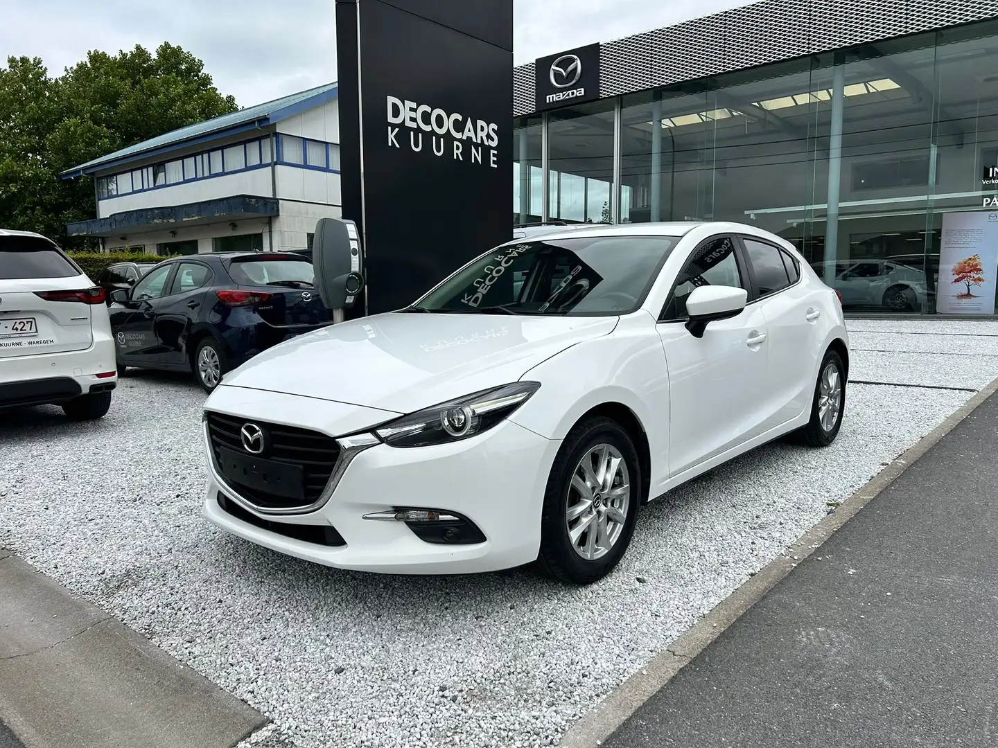 Mazda 3 3 SKYACTIV-G 100 Prime-Line/ Navi/ Sens/ CruiseC Blanc - 1