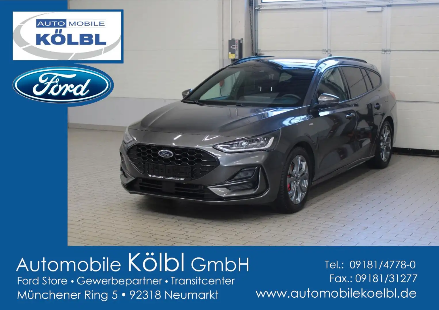Ford Focus Turnier 1.0 Aut. ST-Line X, PANORAMA/B&O Gris - 1