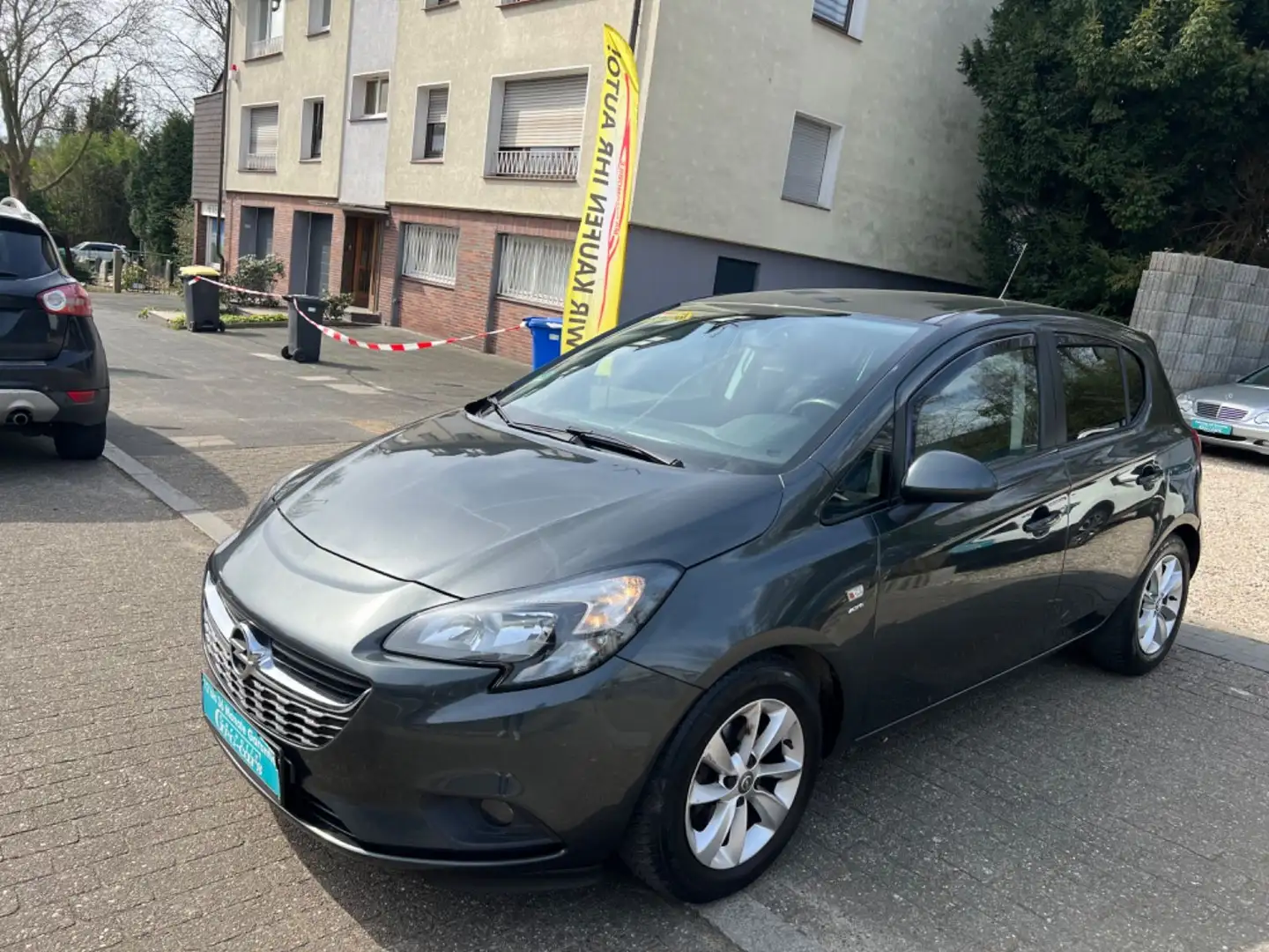 Opel Corsa E Active*TÜV NEU*KLIMA*2 HAND*GARAGENWAGEN Grau - 2