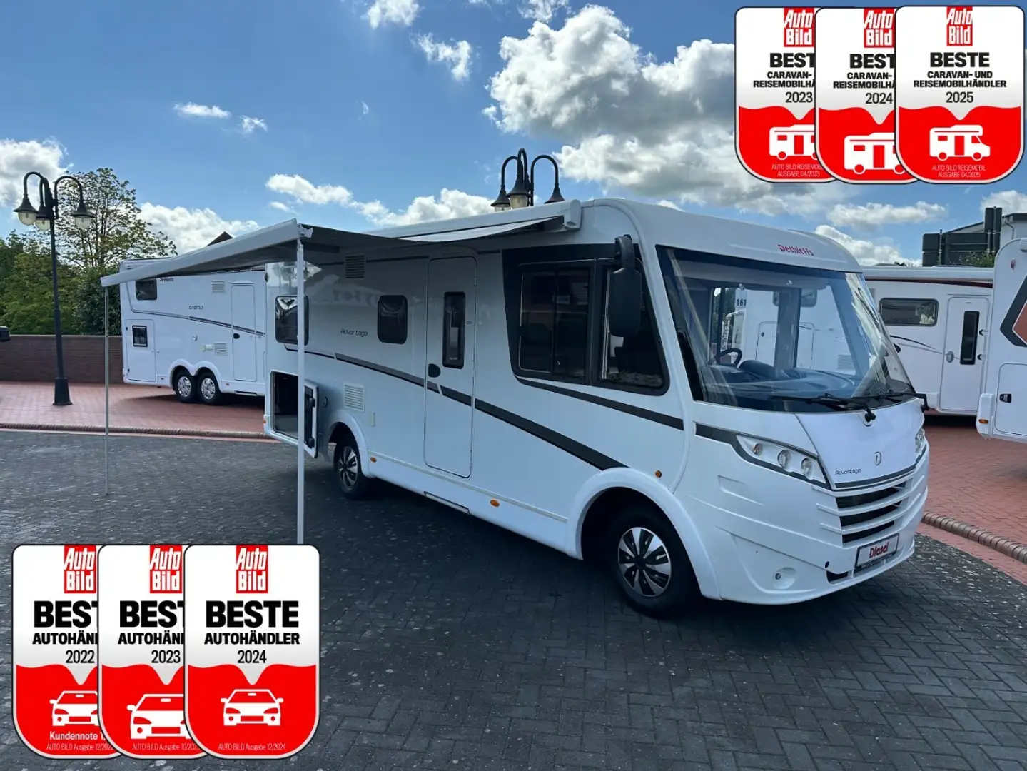 Dethleffs I6611 MEGA-DEAL +Tiefe Einzelbetten+Hubbett+TV+Mar Blanco - 1