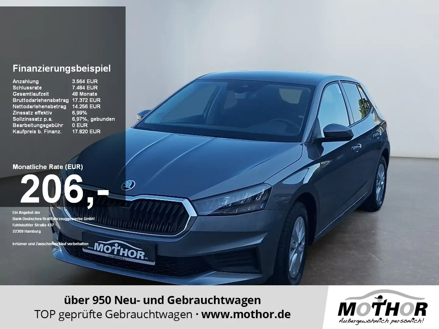 Skoda Fabia Ambition 1.0 TSI Klimaautomatik Sitzheizung Gris - 1