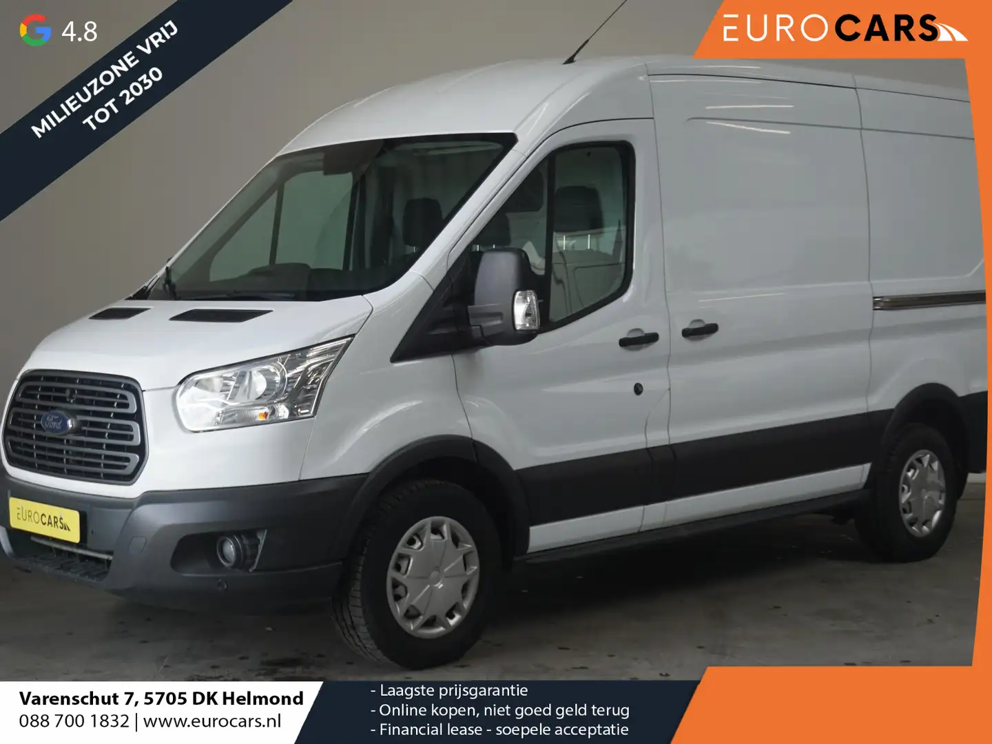 Ford Transit 170PK Automaat Euro6 Trend 2x Schuifdeur L2H2 Airc Wit - 1