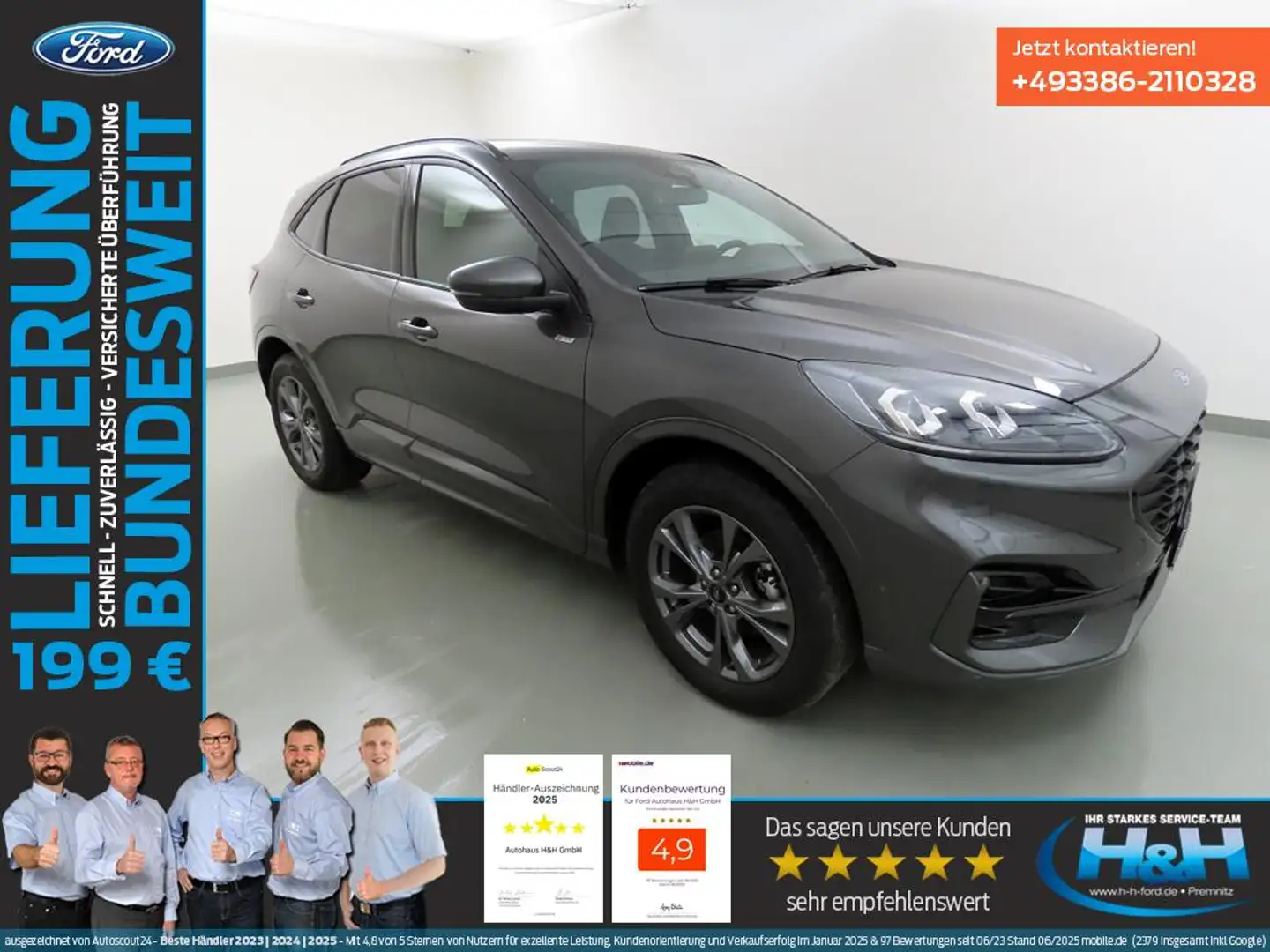 Ford Kuga 2.5 Plug-In Hybrid ST-Line X  iACC+AHK+LED Gris - 1