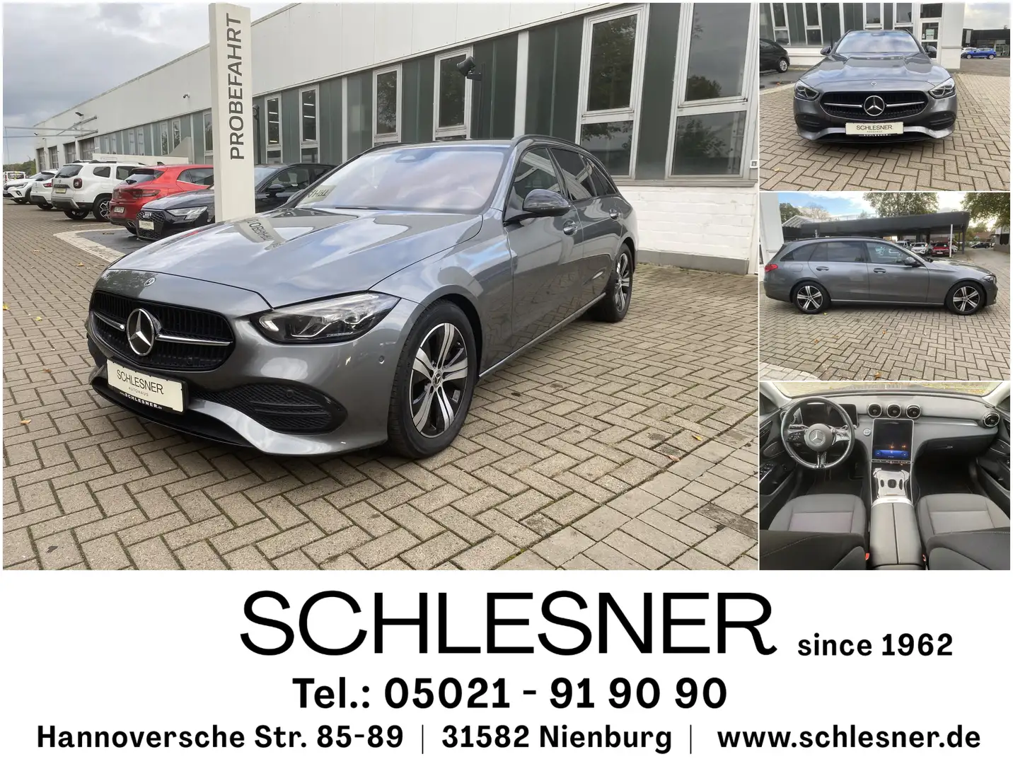 Mercedes-Benz C 200d T-Modell Avantgarde *AHK *Burmester Gris - 1