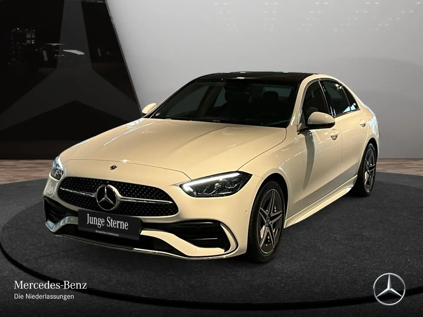 Mercedes-Benz C 180 AMG+PANO+LED+KAMERA+TOTW+KEYLESS+9G Weiß - 2