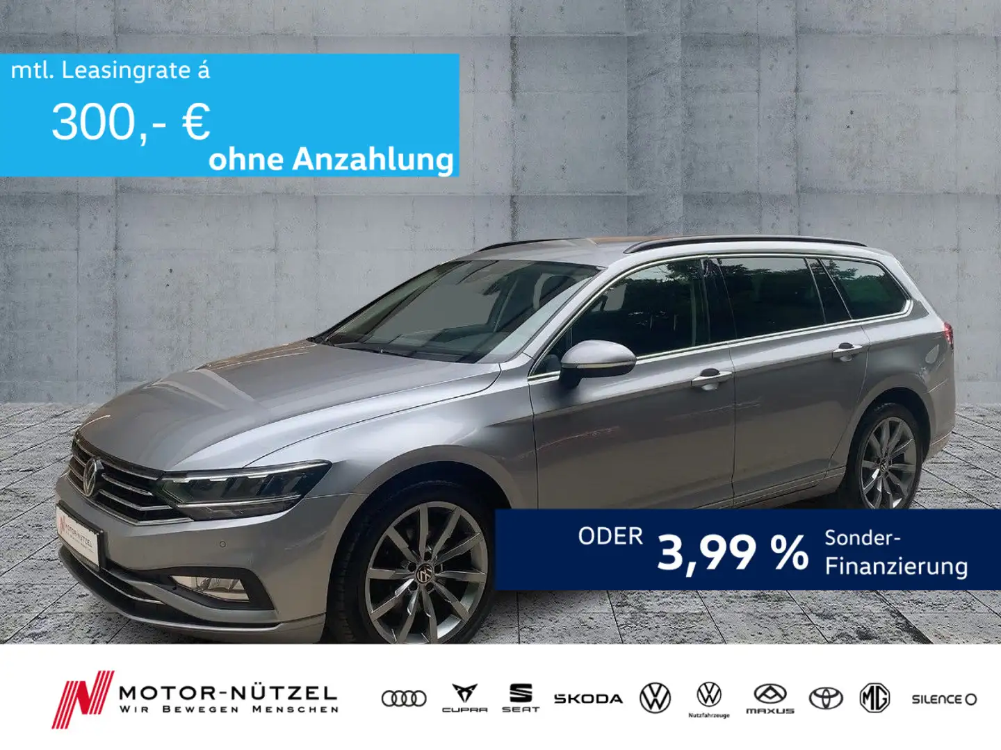 Volkswagen Passat Variant 2.0 TDI DSG BUSINESS LED+NAVI+AHK Silber - 1