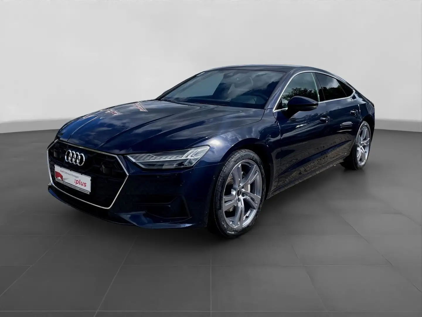 Audi A7 45 TDI Q LM20 PANO AHK LEDER HD-MATRIX Bleu - 2