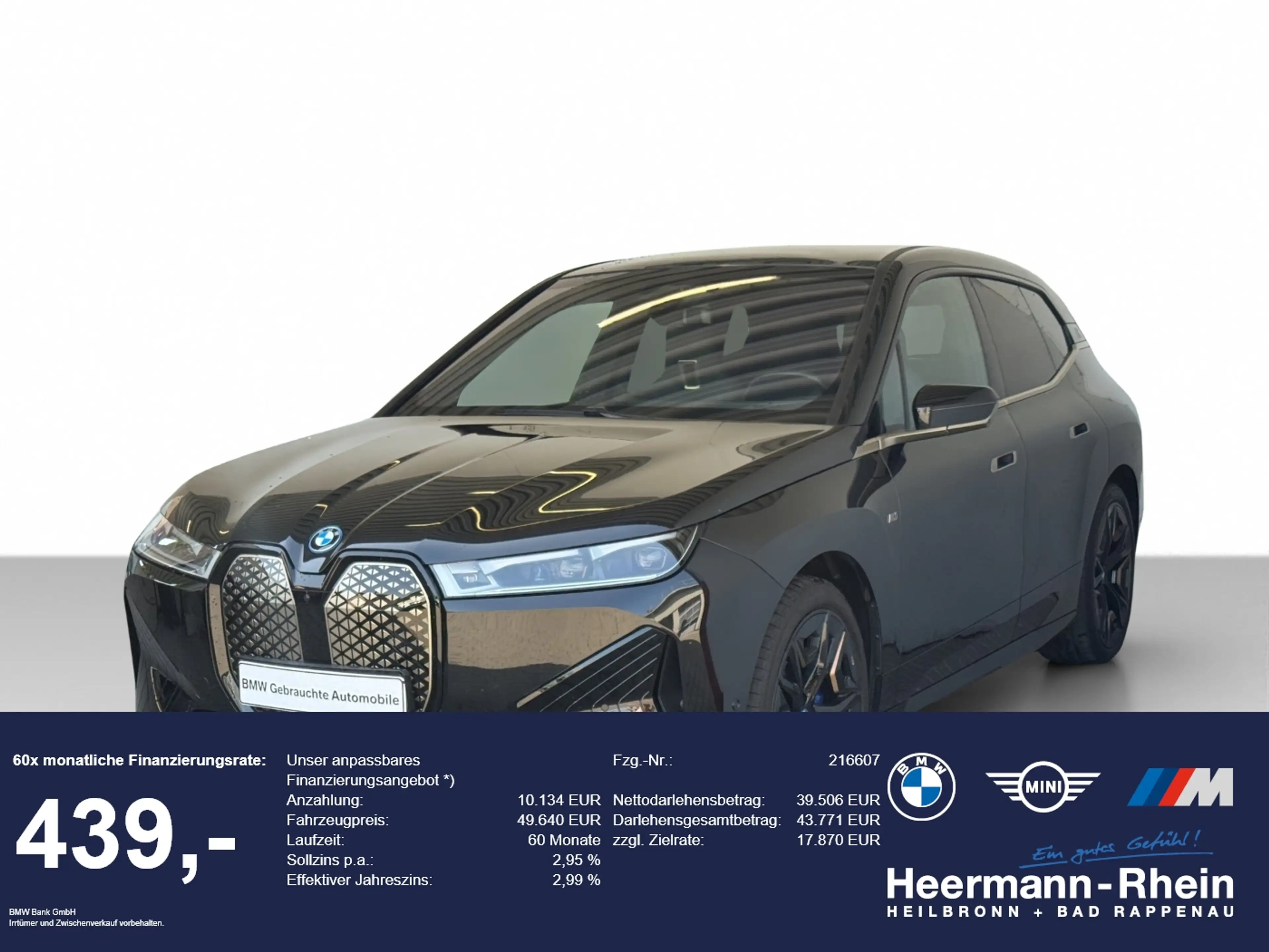 BMW iX xDrive40 Sportpaket LiveCock.Laserl.AHK.SkyLo