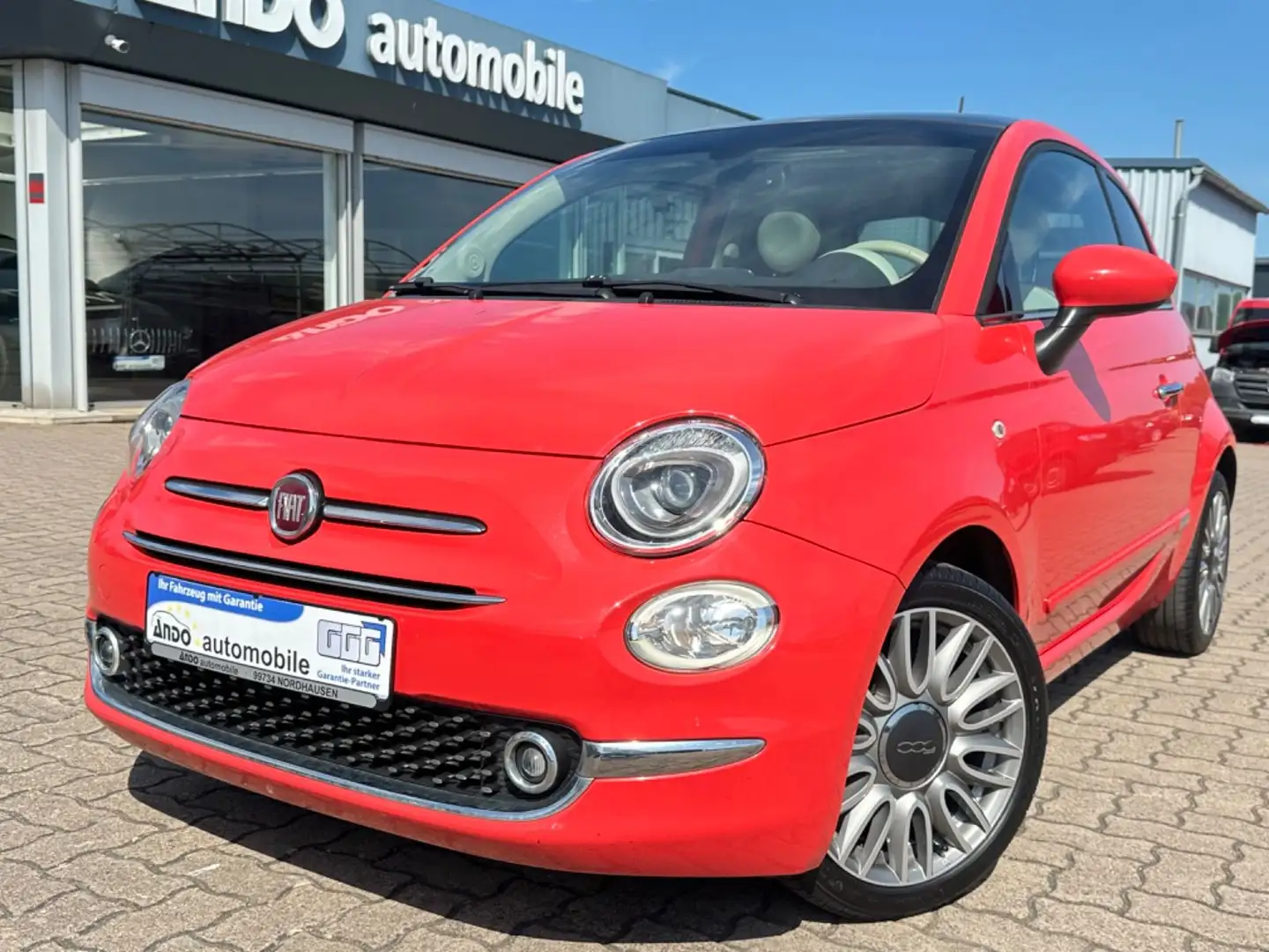 Fiat 500 1.2 Lounge Klima/Pano/CarPlay/CityLenkung Rot - 2