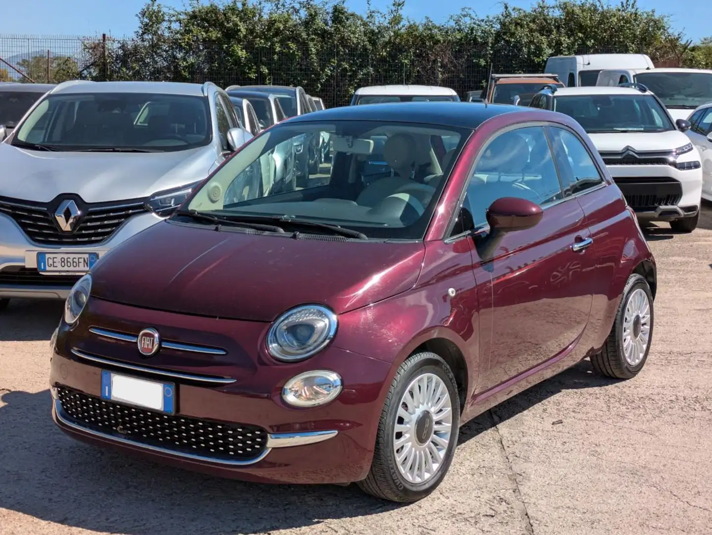 Fiat 500 1.2cc 69cv - TETTO PANORAMICO Rosso - 2