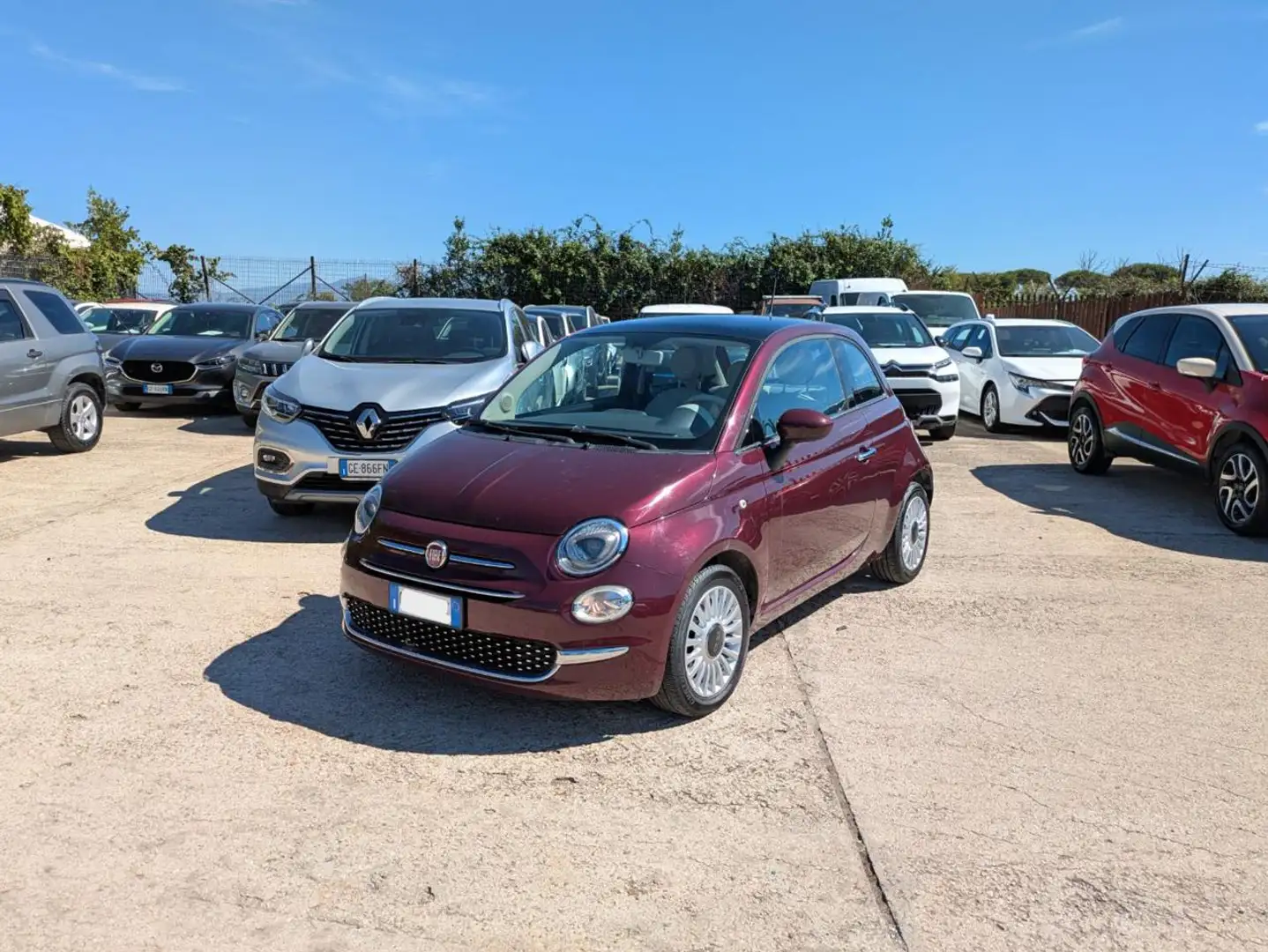 Fiat 500 1.2cc 69cv - TETTO PANORAMICO Rosso - 1