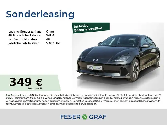 Hyundai IONIQ 6 DYNAMIQ NAVI LED SHZ LHZ CARPLAY