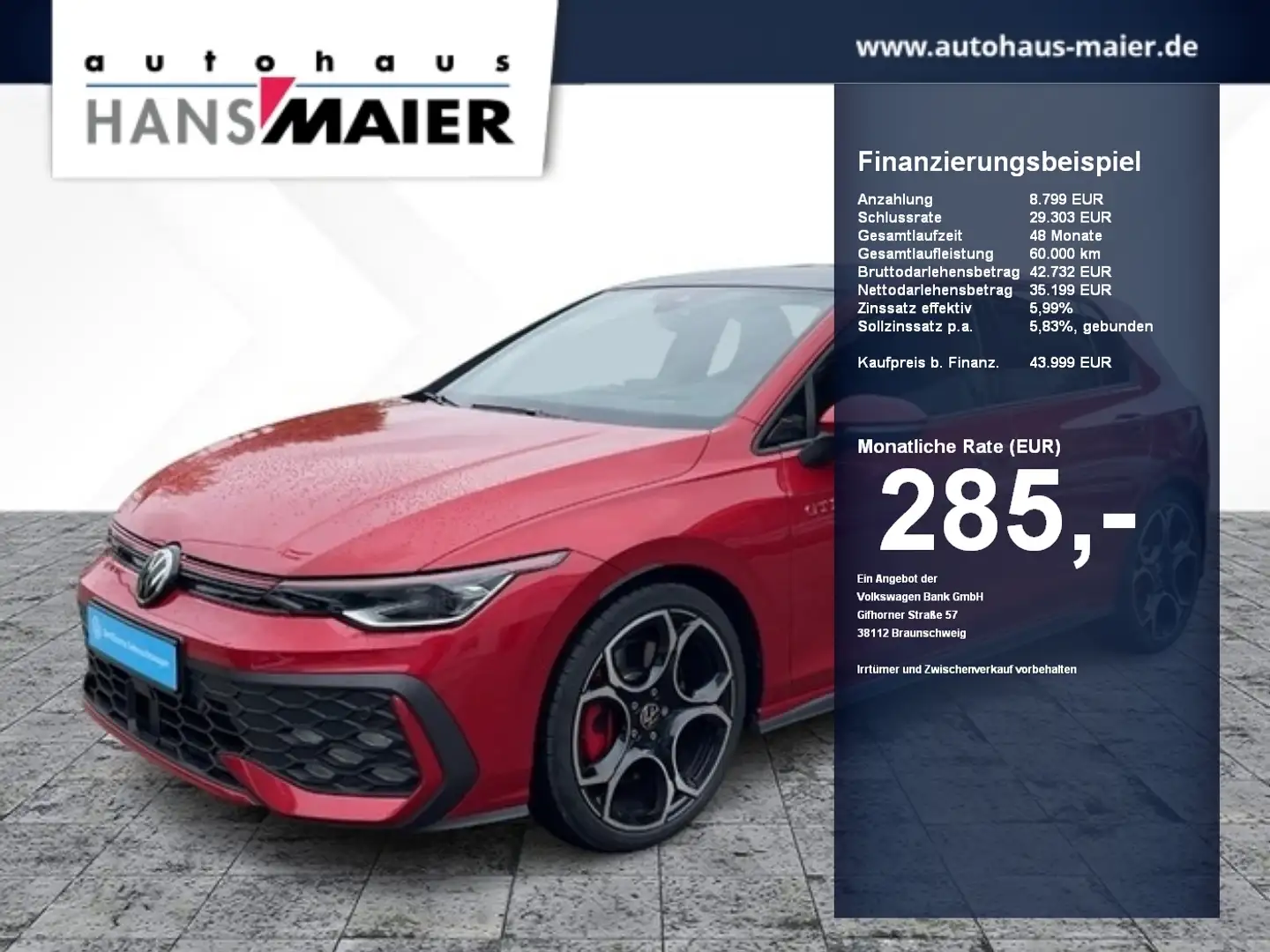 Volkswagen Golf GTI TSI DSG 360° DCC AHK VC Pano ACC Jaune - 1