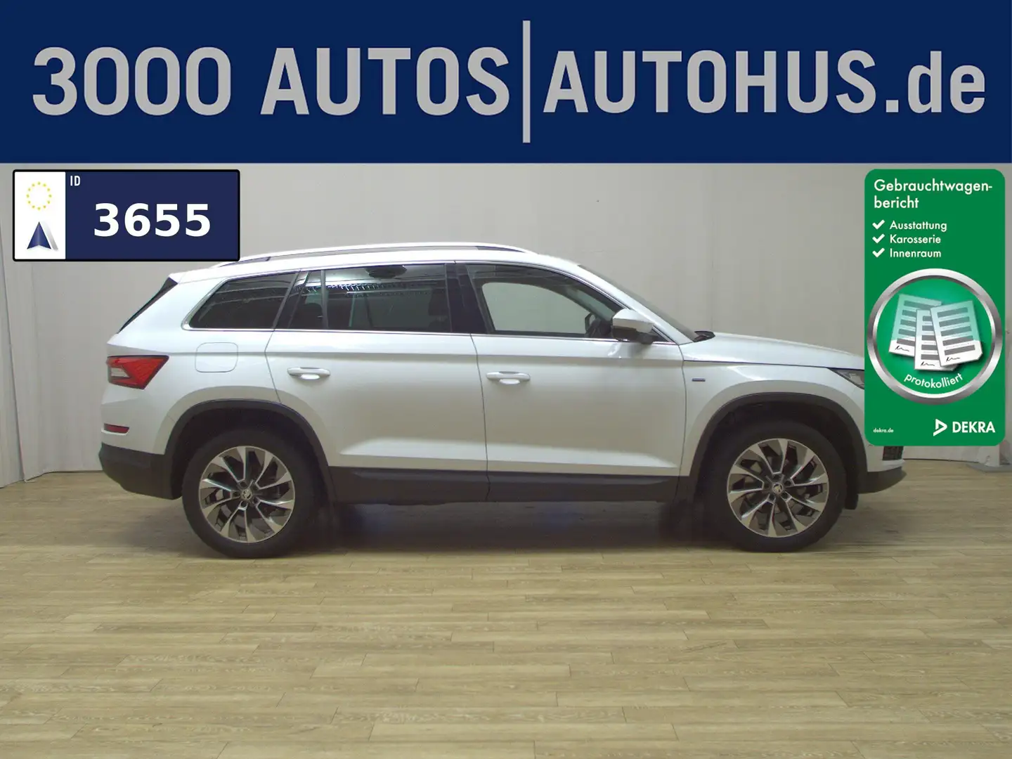 Skoda Kodiaq 1.5 TSI Clever Navi LED vc Pano AHK 360° Weiß - 1