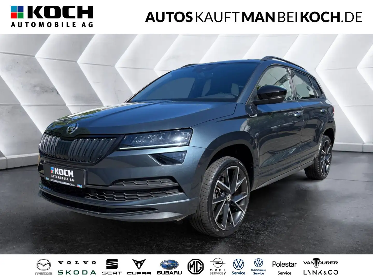 Skoda Karoq 1.5 TSI DSG Sportline NAVI STHZG CANTON Grau - 1