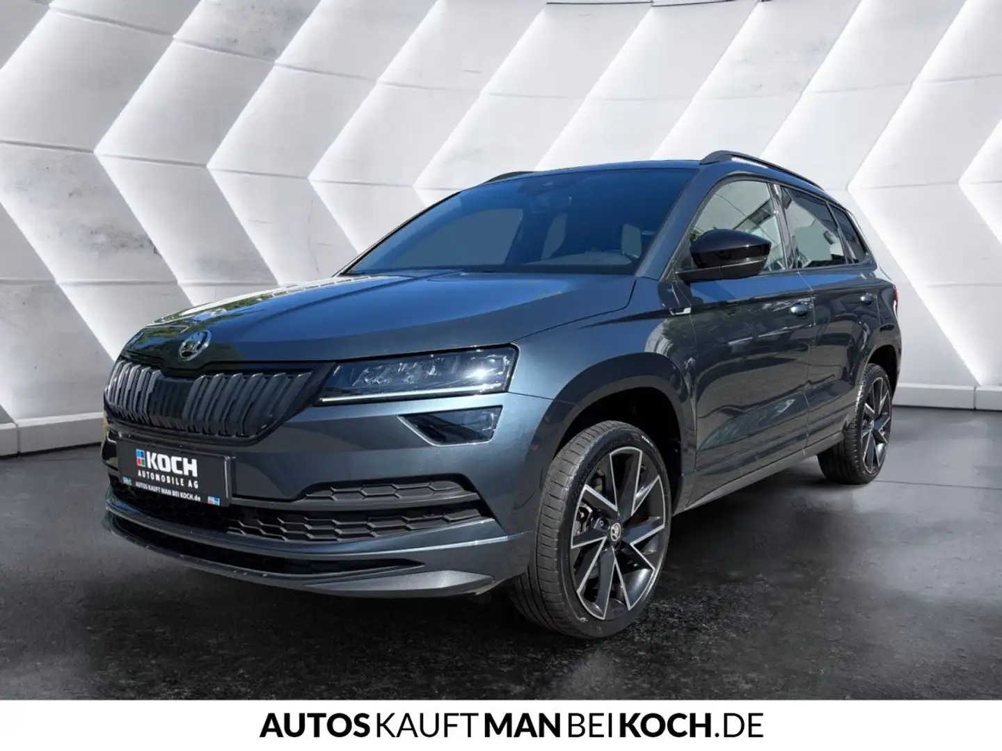 Skoda Karoq 1.5 TSI DSG Sportline NAVI STHZG CANTON Grau - 2