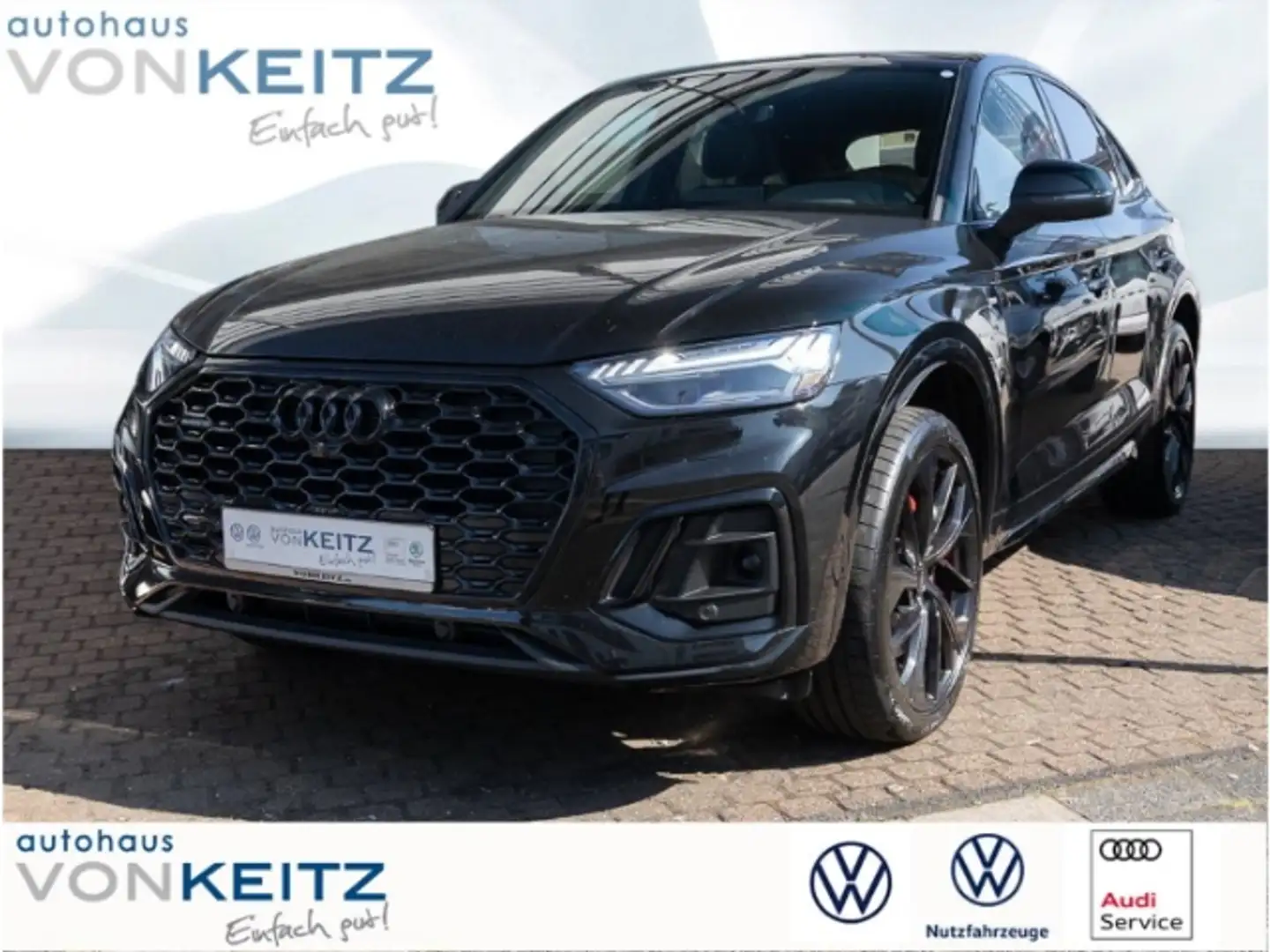 Audi Q5 Sportback 40 TFSI quattro S line 2.0 EU6e Zwart - 1