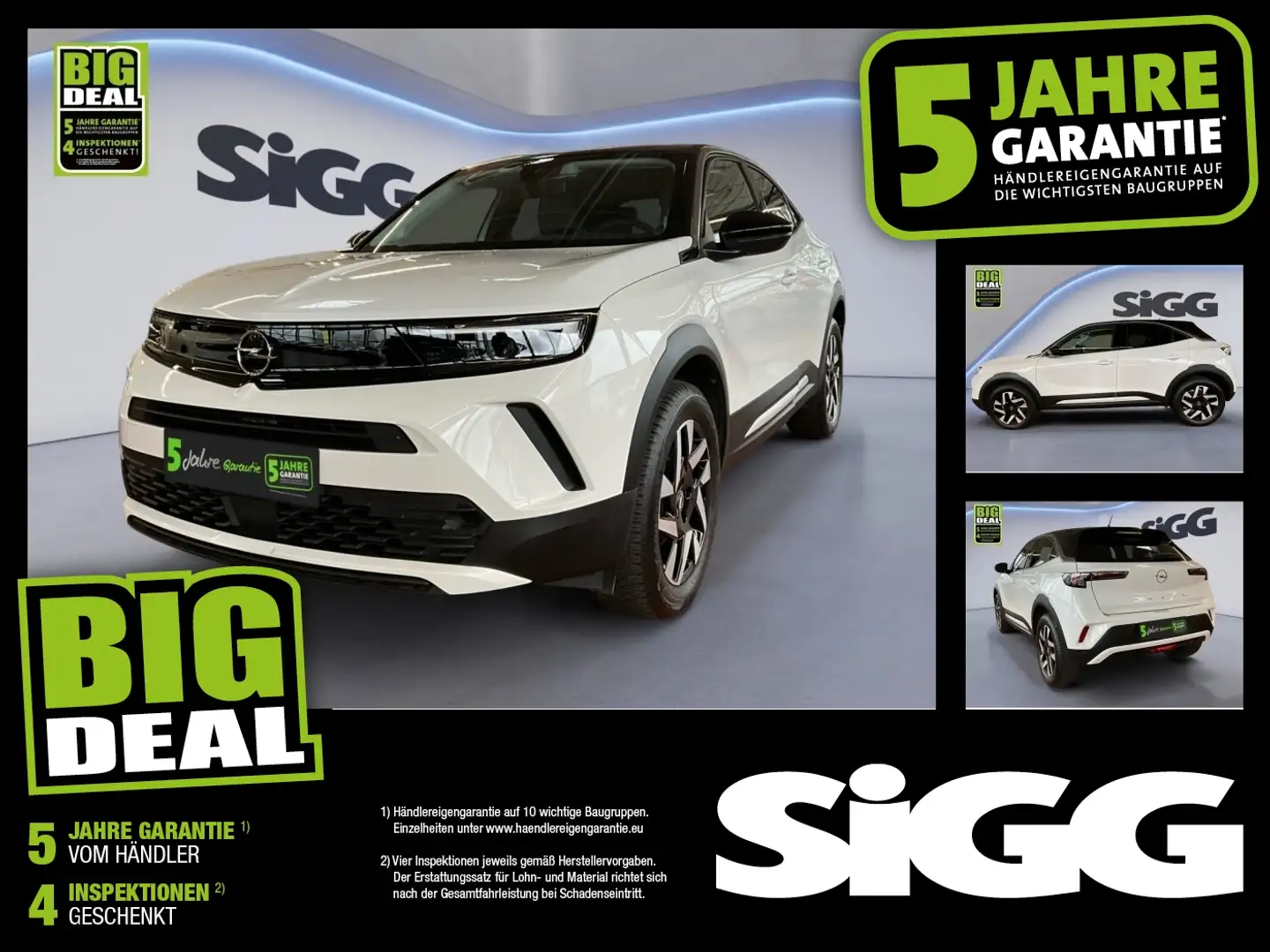 Opel Mokka 1.2 Turbo Elegance DynLicht Fernlichtass. Weiß - 1