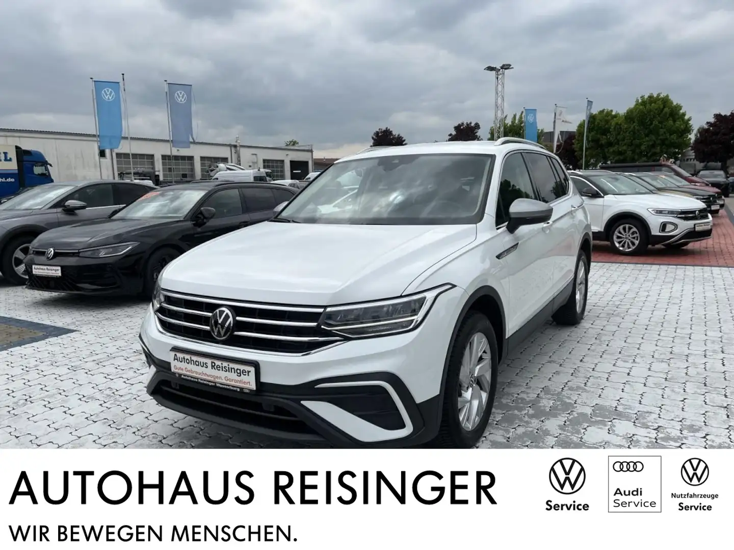 Volkswagen Tiguan Allspace 1.5 TSI DSG (NAVI,LED,ACC,Light,AHK) Klima Navi Weiß - 1