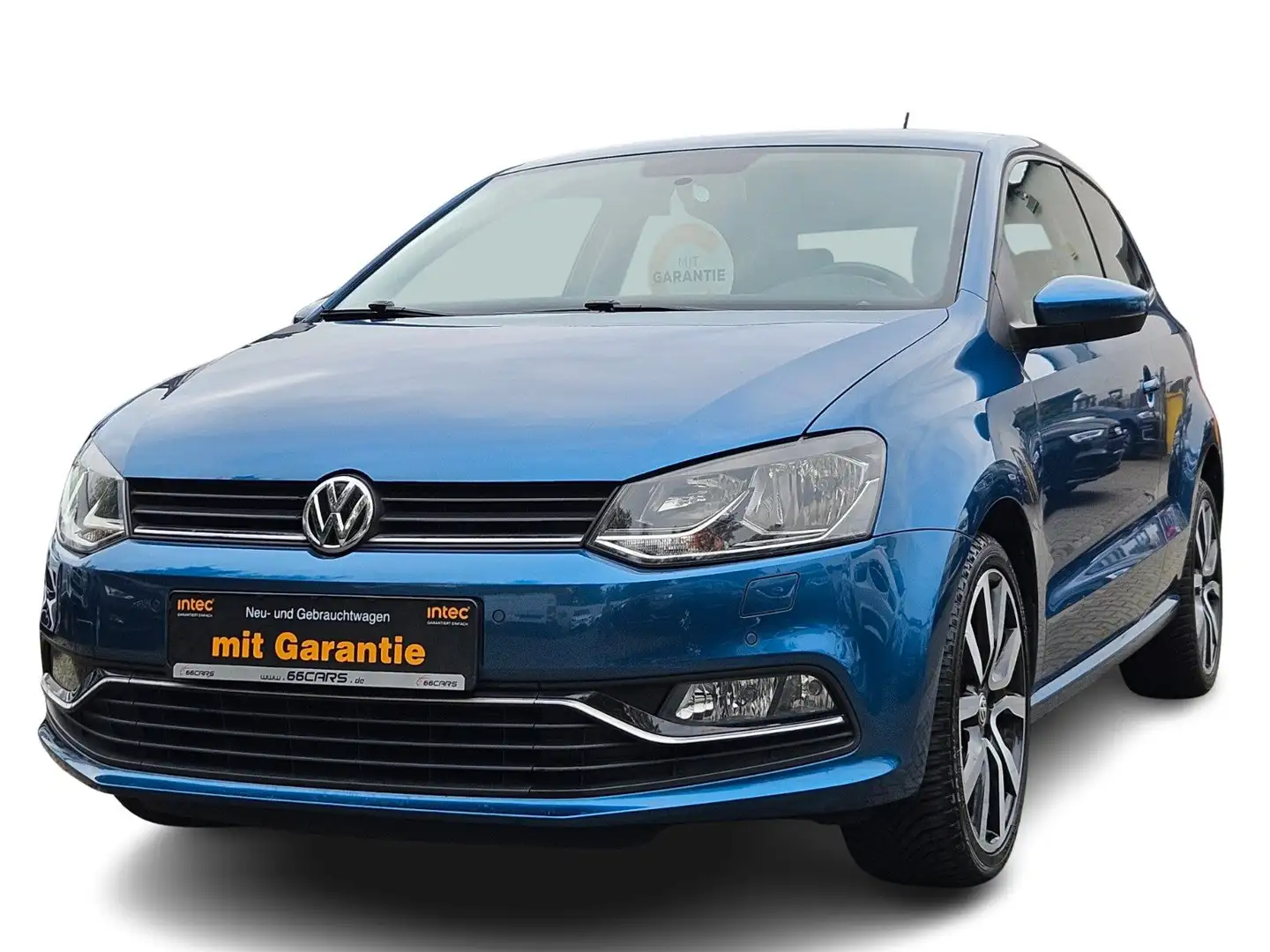 Volkswagen Polo V Highline*PDC*SHZ*KLIMA*WINTERPAKET*2.HAND Bleu - 1