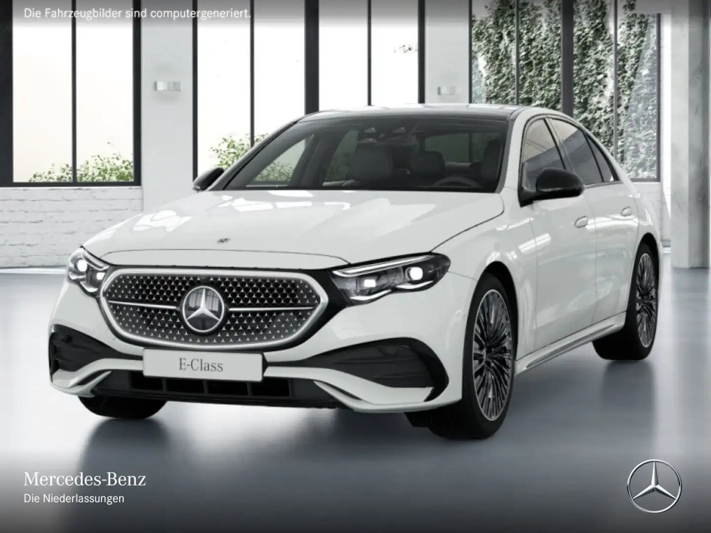 Mercedes-Benz E 220 d Edition AMG-Line Fahrass 360° Pano Distr. Blanc - 2