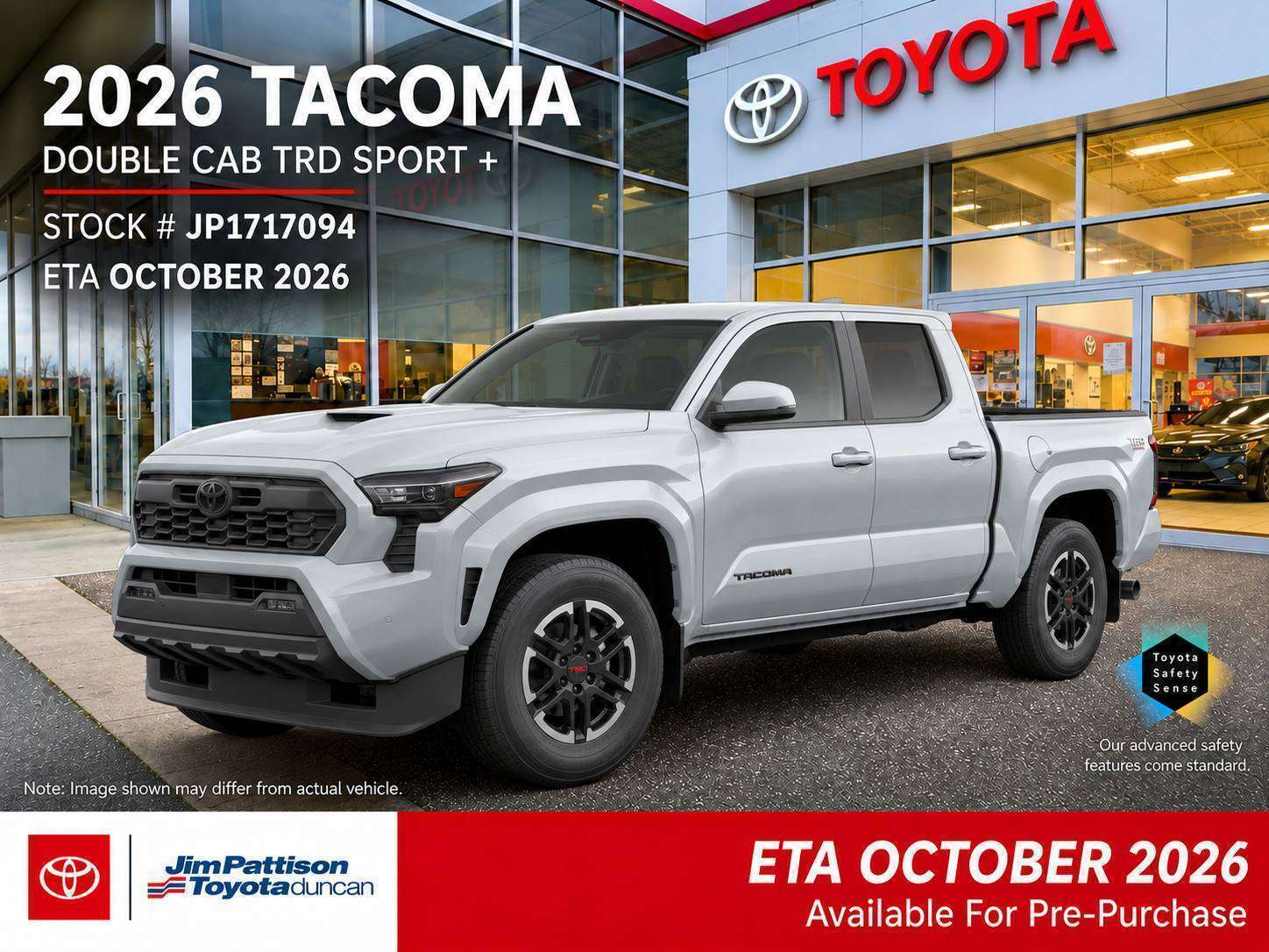 Silver 2026 Toyota Tacoma Pickup Truck  Automatic