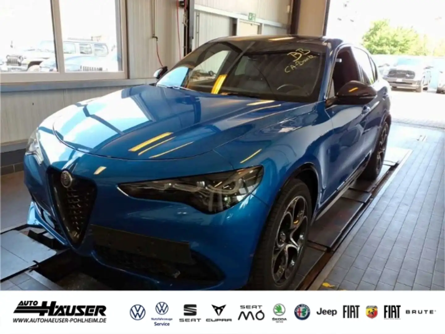 Alfa Romeo Stelvio Veloce 2.2 Diesel AT8 Q4 PANO EL. HECKKL. NAVI KAM Blauw - 1