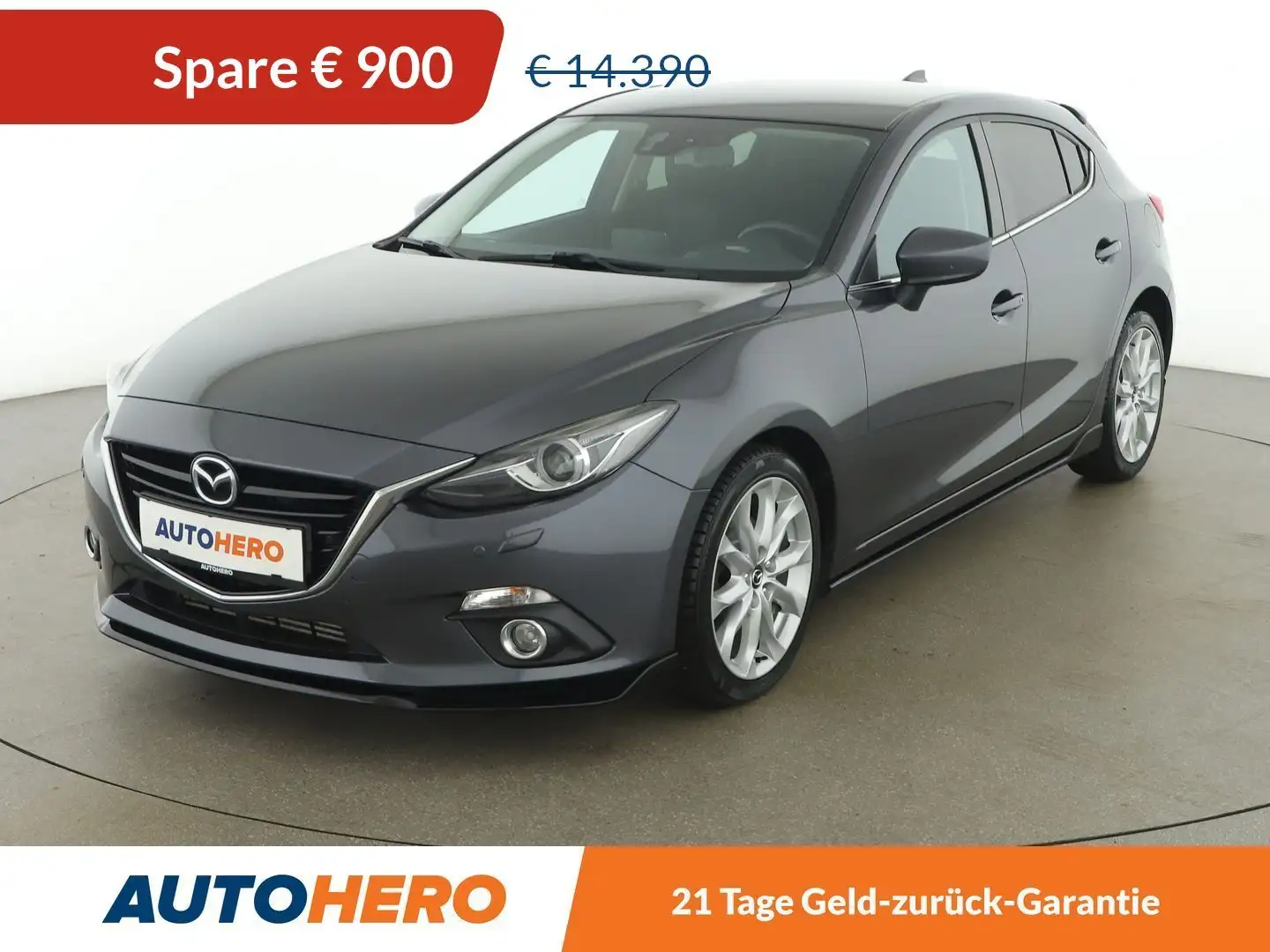 Mazda 3 2.2 Turbodiesel Revolution *SHZ*PDC*HUD*BT*TEMP* Gris - 1