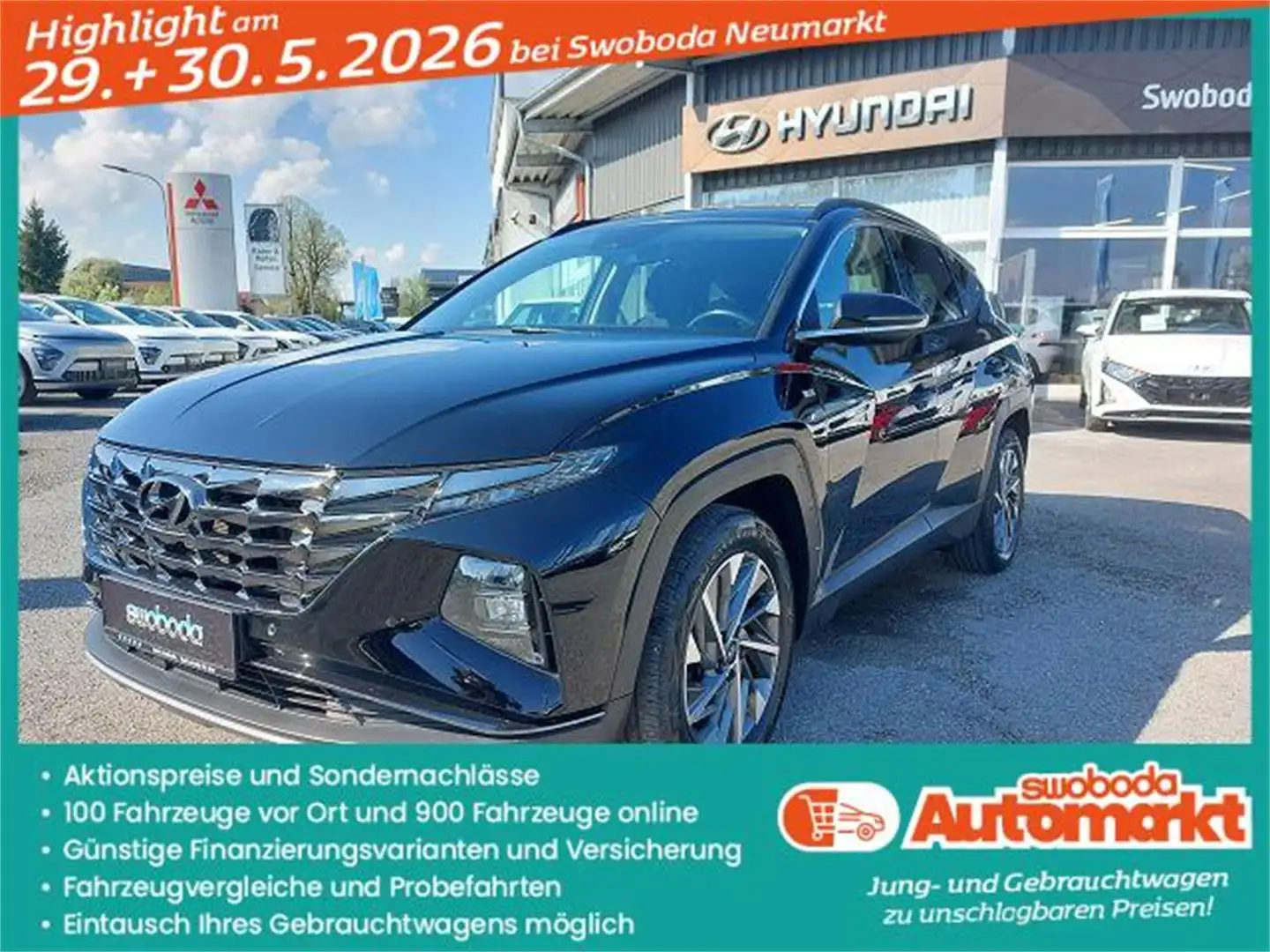 Hyundai TUCSON Tucson NX4 Trend Line 1,6 T-GDi 2WD 48V DCT t1bt1 Schwarz - 1
